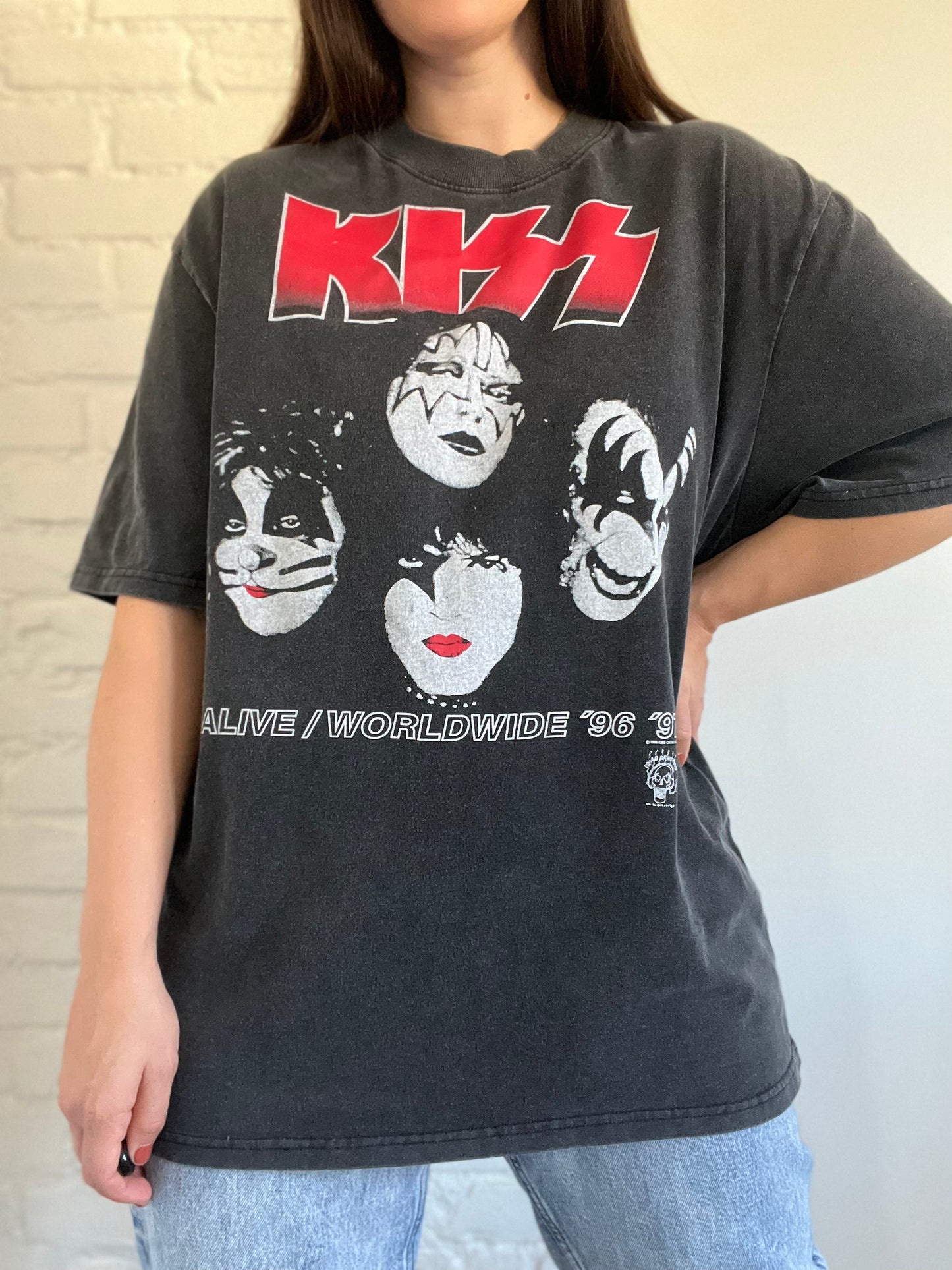 Vintage 90s KISS Alive Worldwide '96 '97 - XL