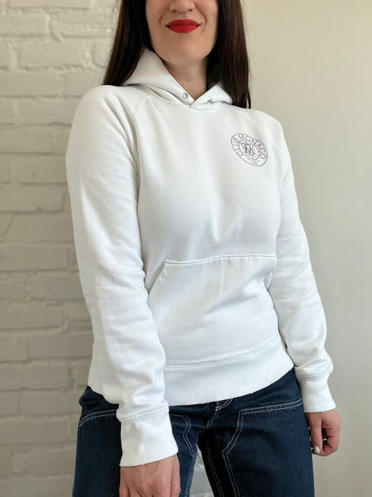Club Monaco White Hoodie - S