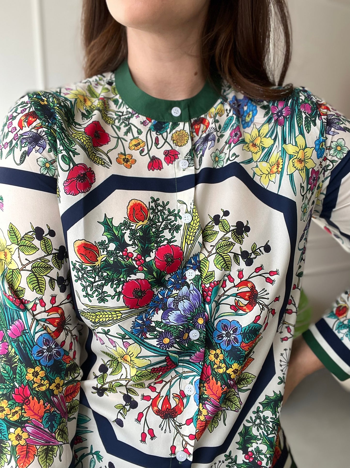 Garden Floral Button Up - Size L