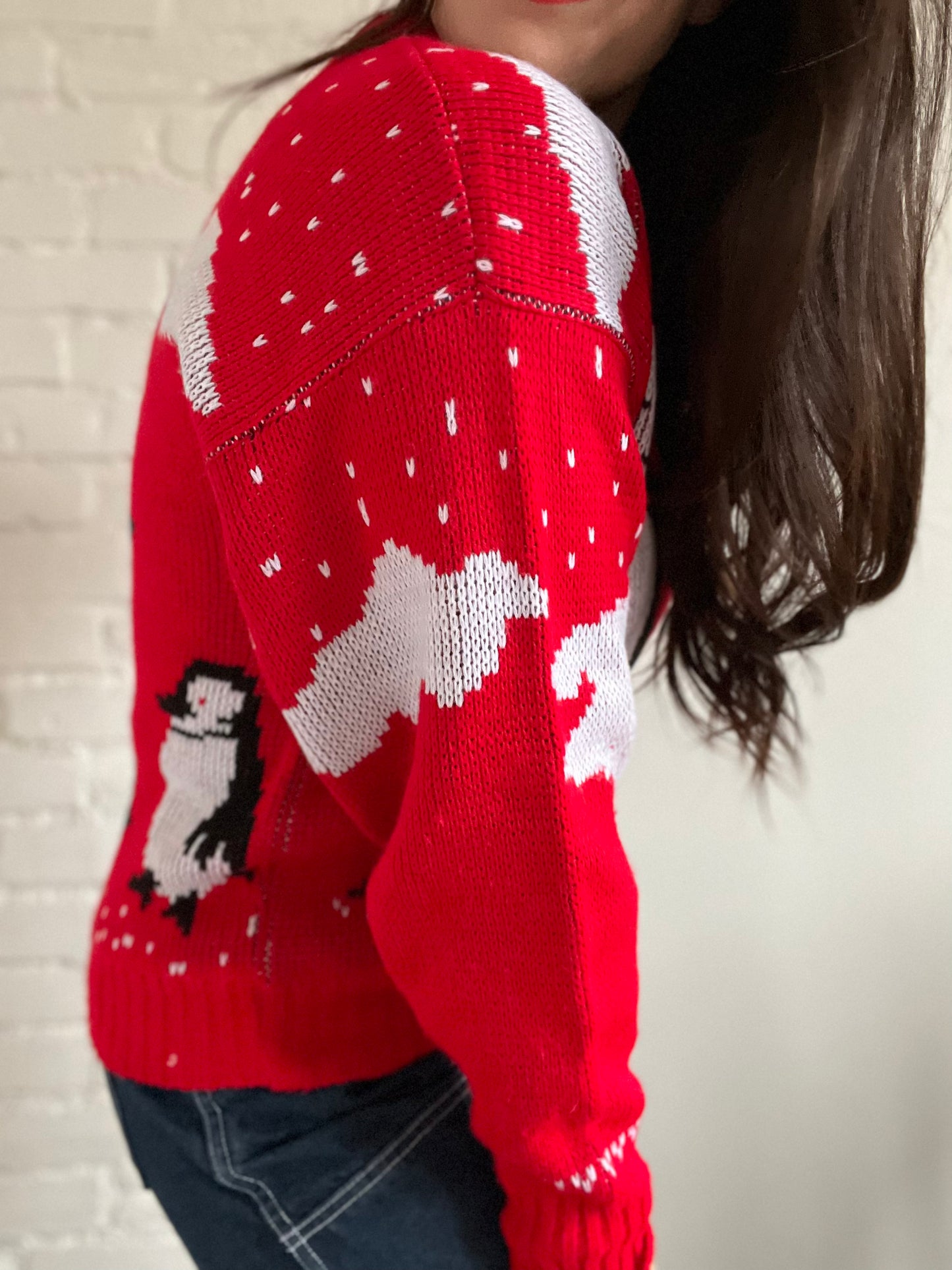 Penguins Knit Sweater - S/M