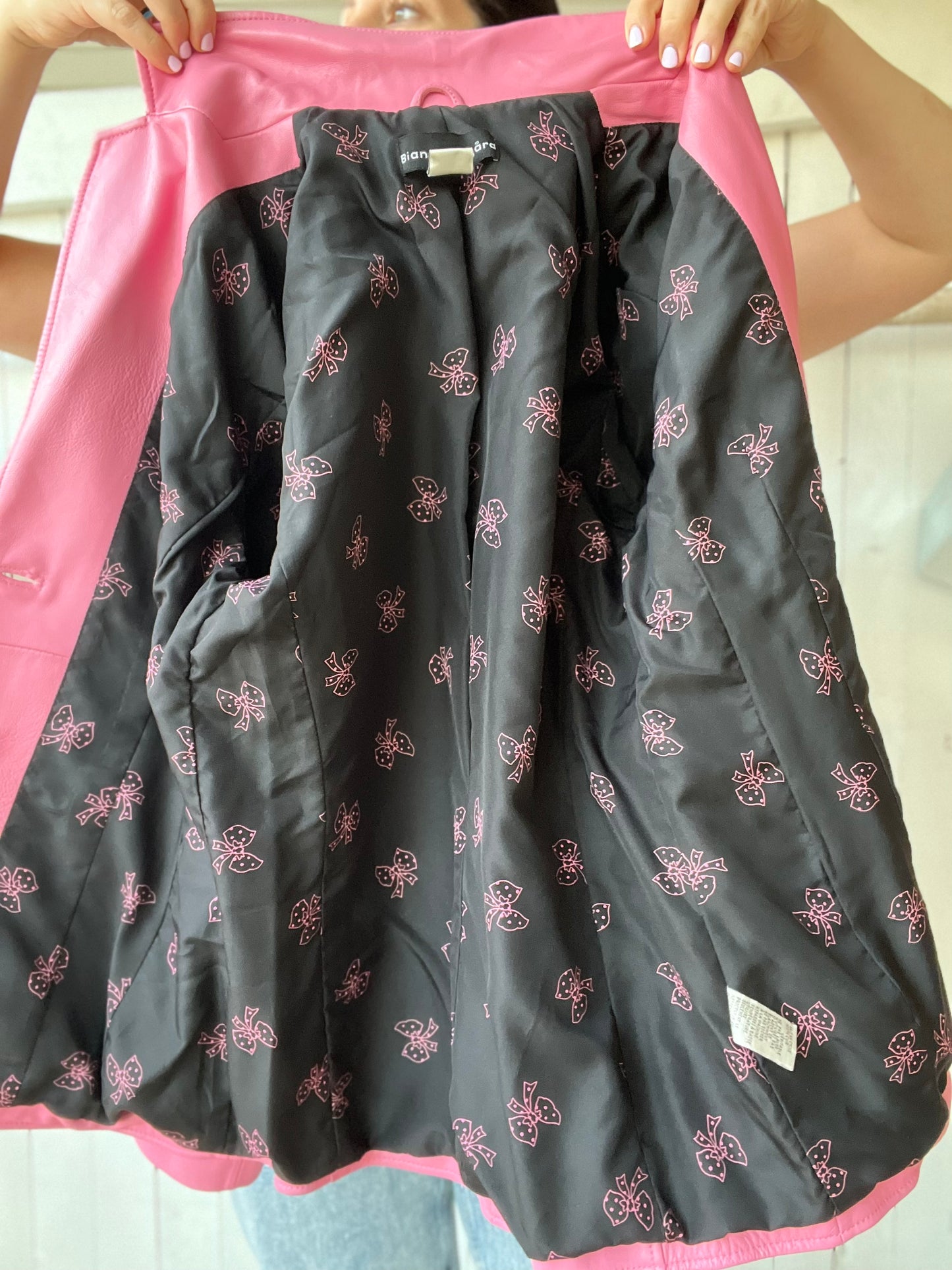 Bubblegum Leather Jacket  - Size M