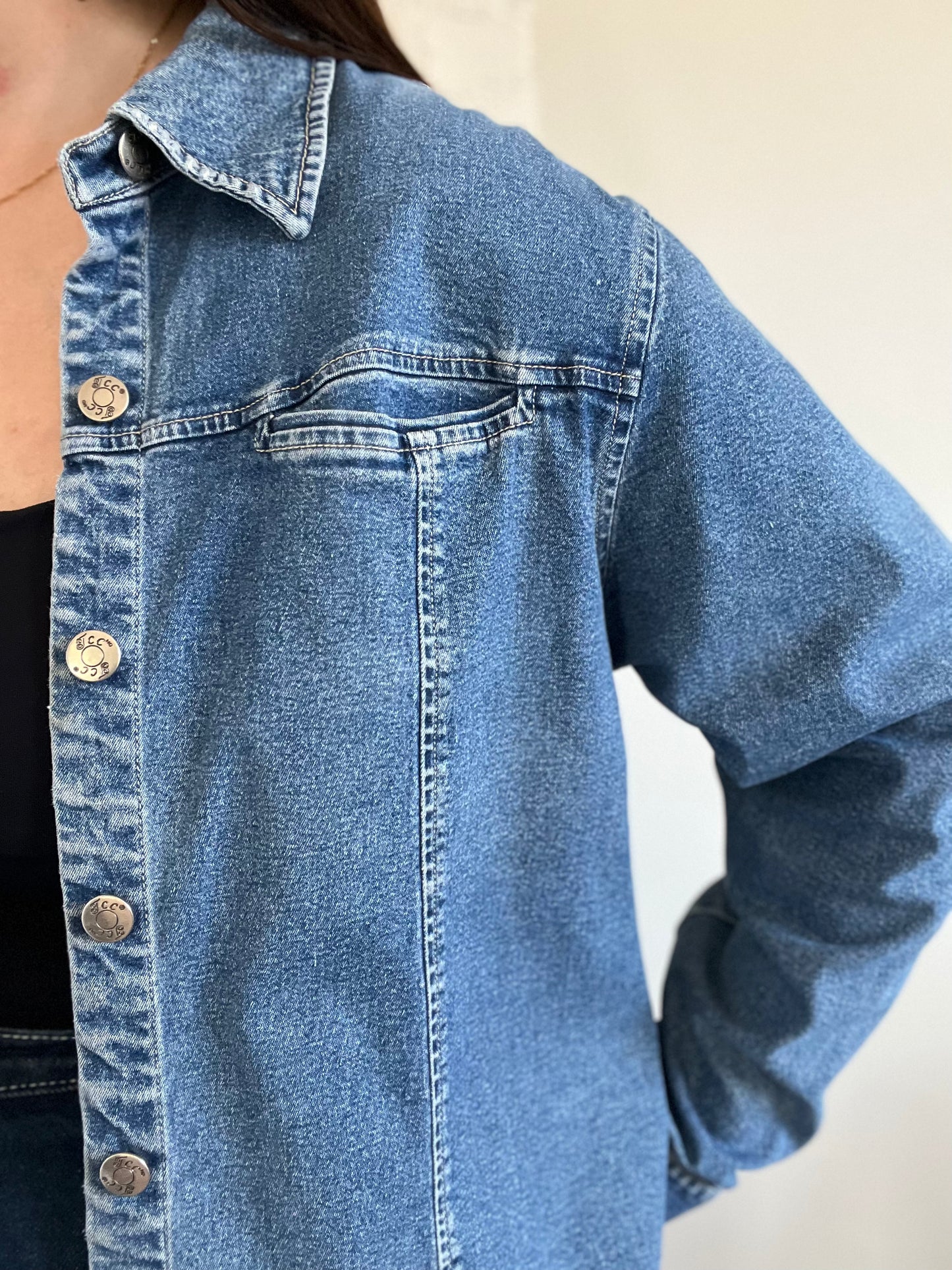 Quilt Denim Rework Jacket - Size S-L