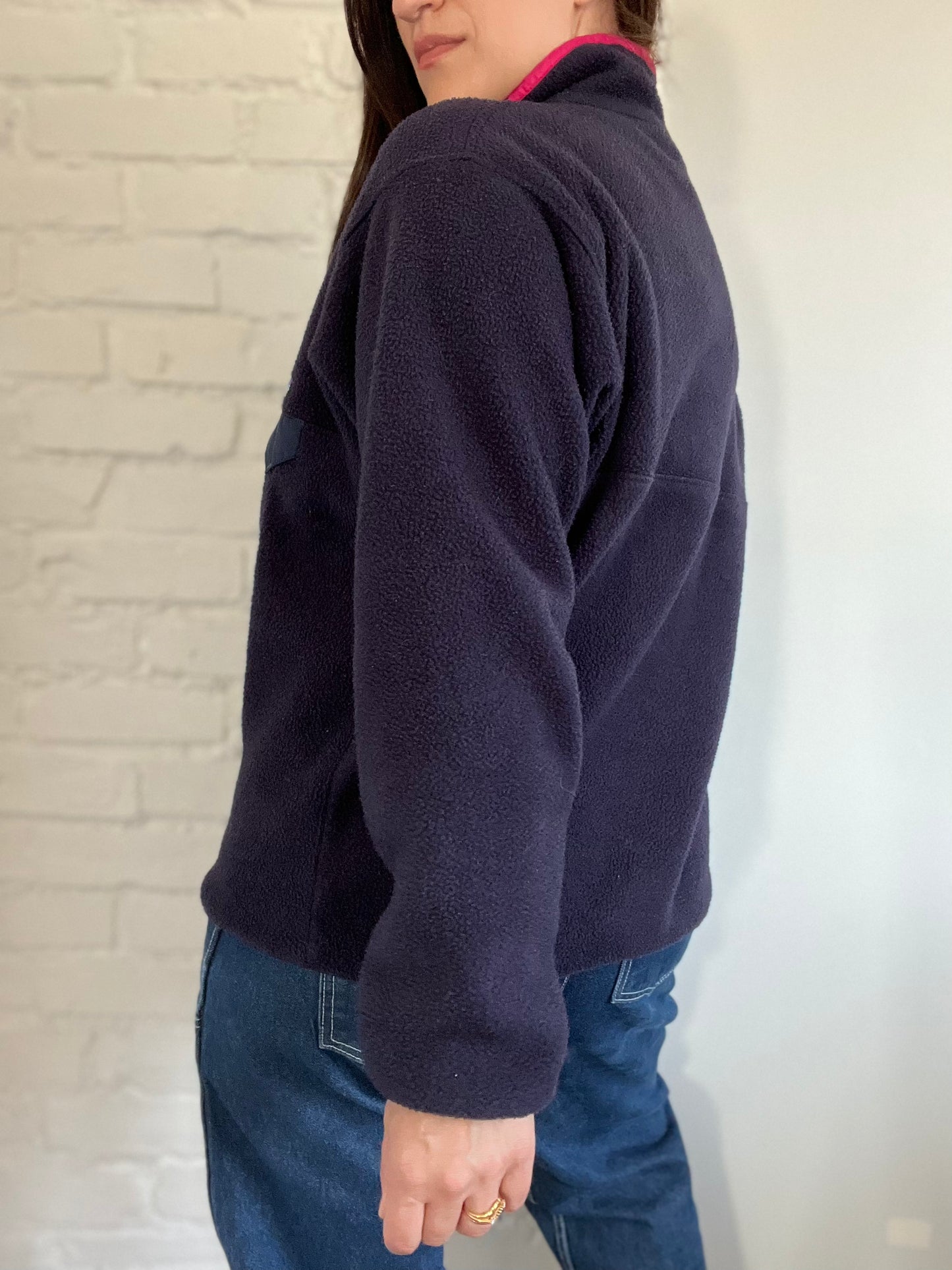 Vintage Patagonia Synchilla Black/Pink - Size L