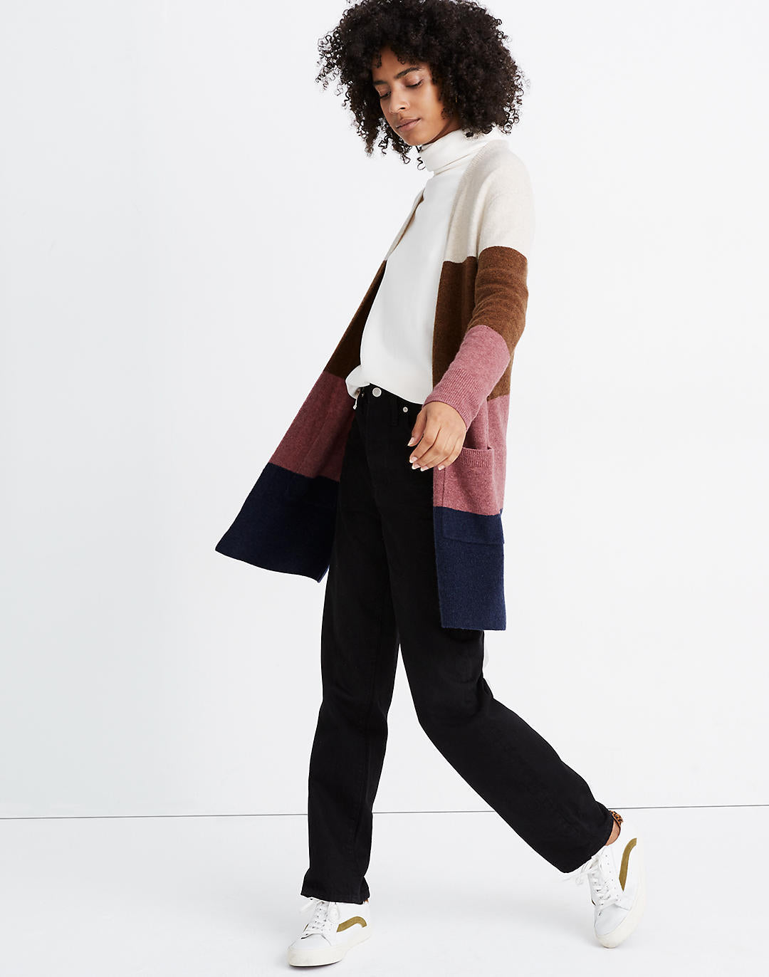 Madwell Kent Striped Cardigan - Size M