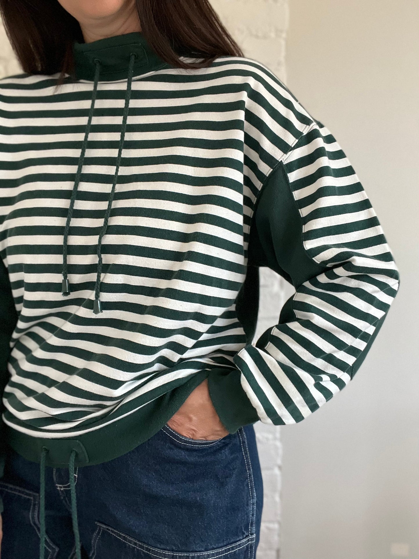 Striped Rugby Style Sweater - Size L