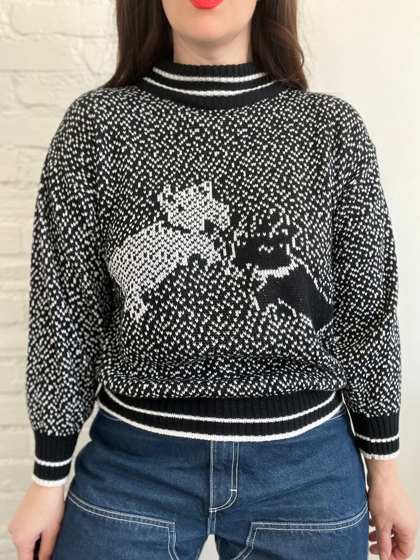 Scottish Terriers Knit Sweater - M