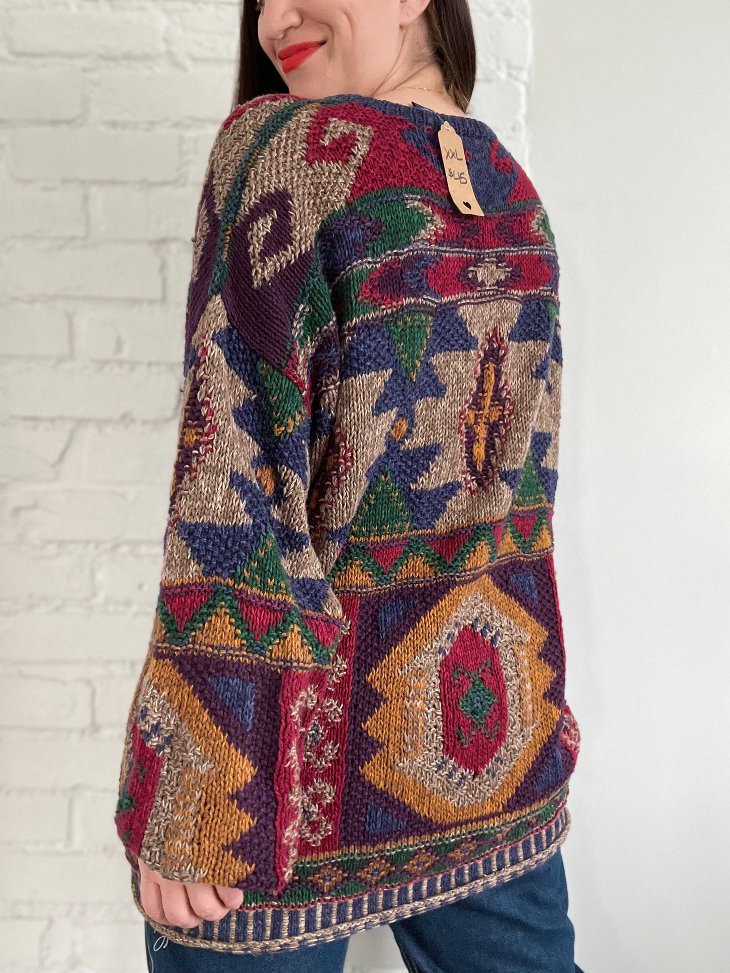 Chunky Retro Winter Knit - XXL