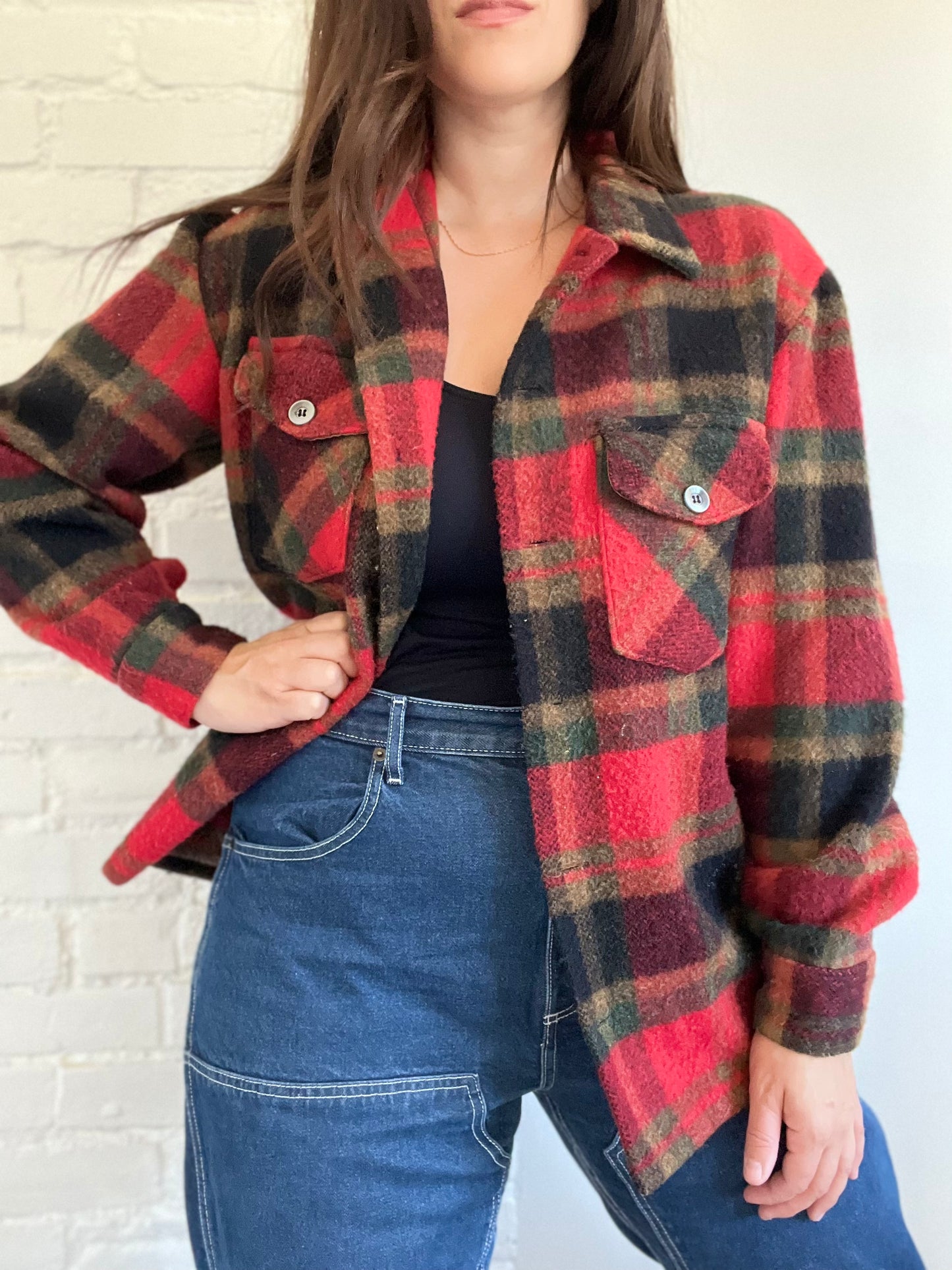 100% Wool Lumber Jac Shacket - Size M