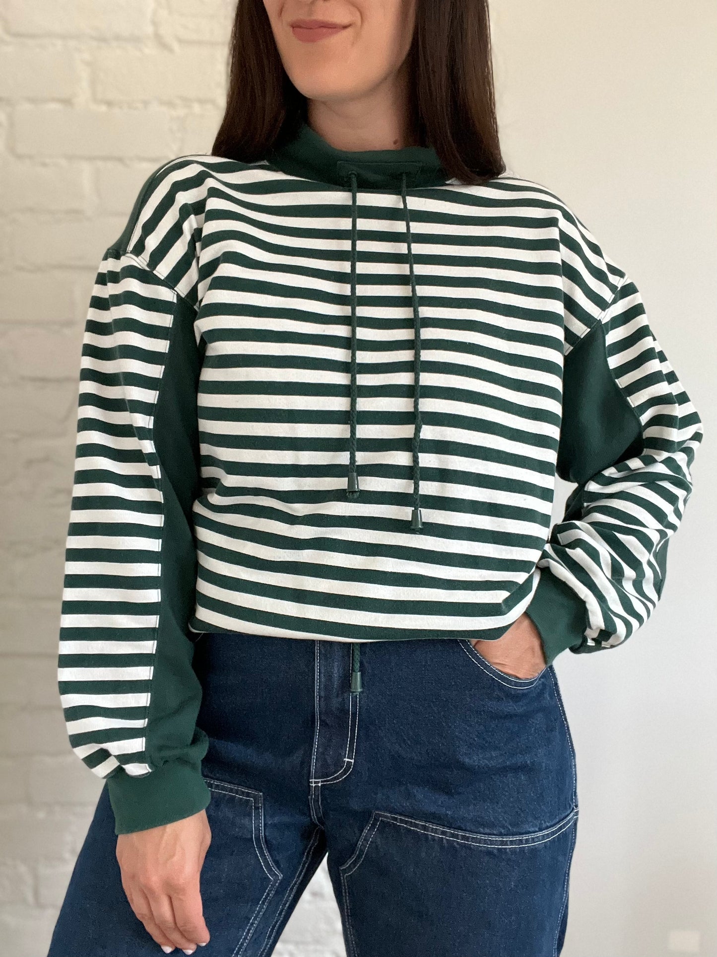 Striped Rugby Style Sweater - Size L