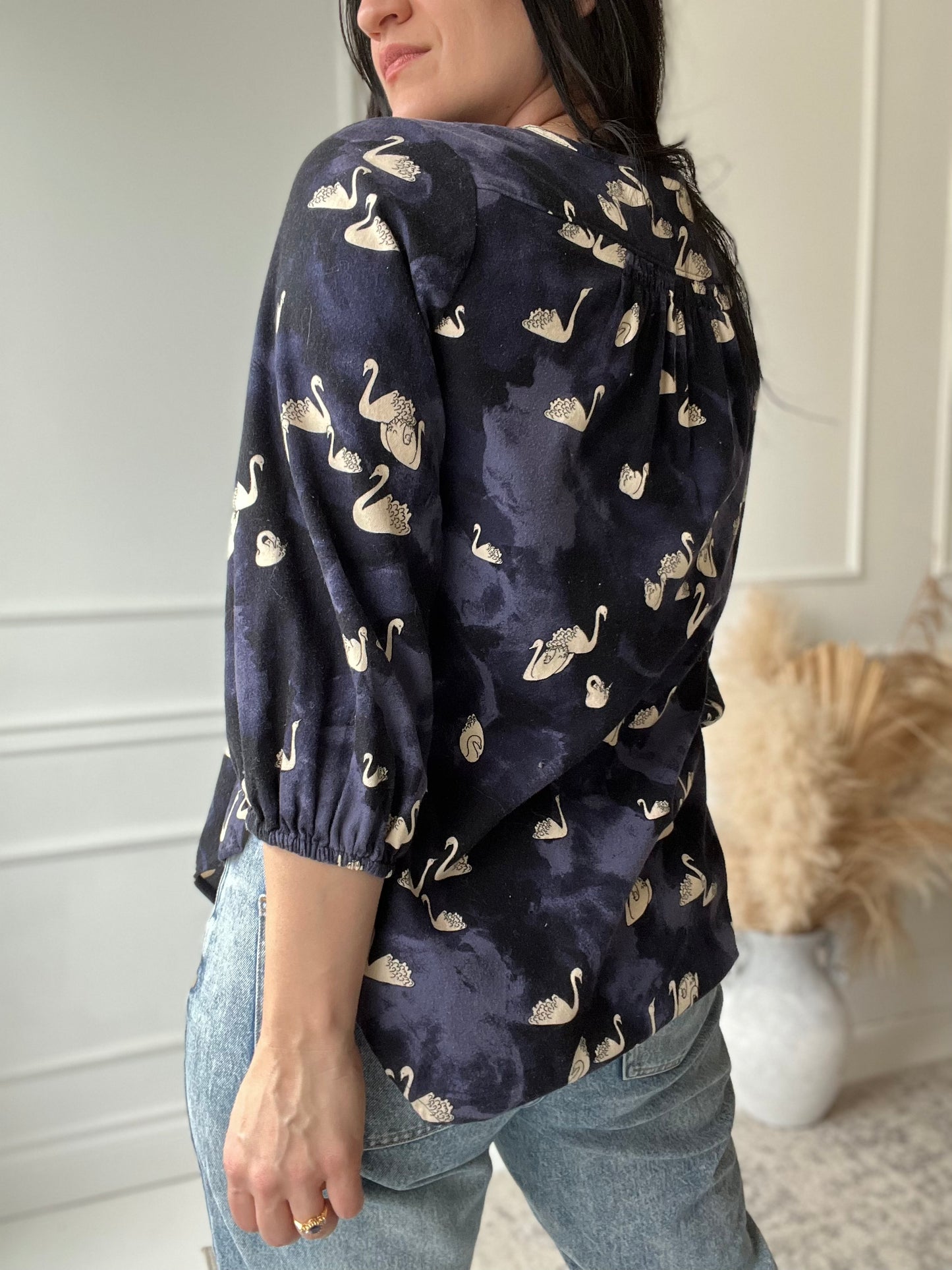 Bethesda Swan Flannel Shirt - Size M