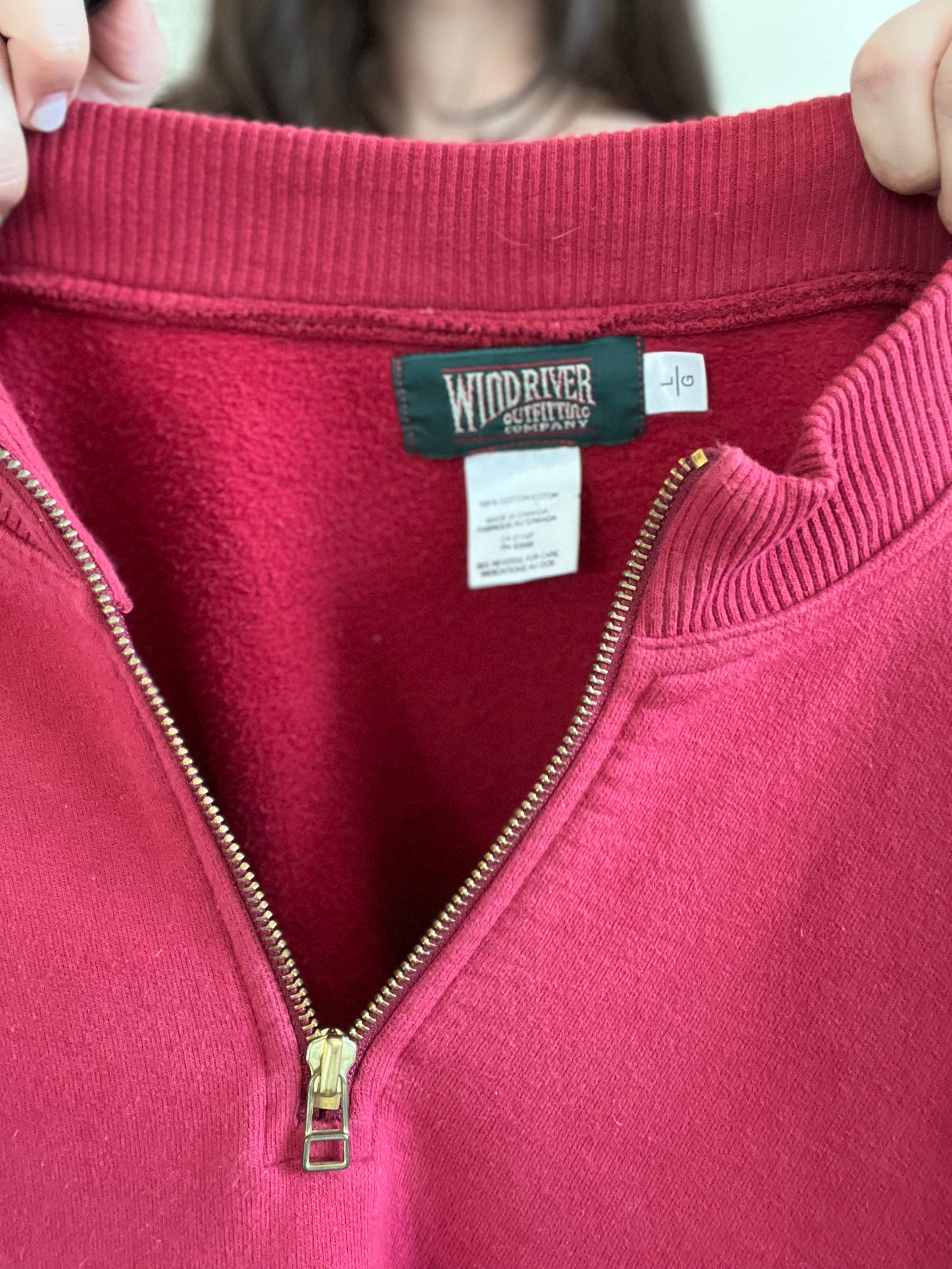 Wind River Moose Quarter Zip - Size XL