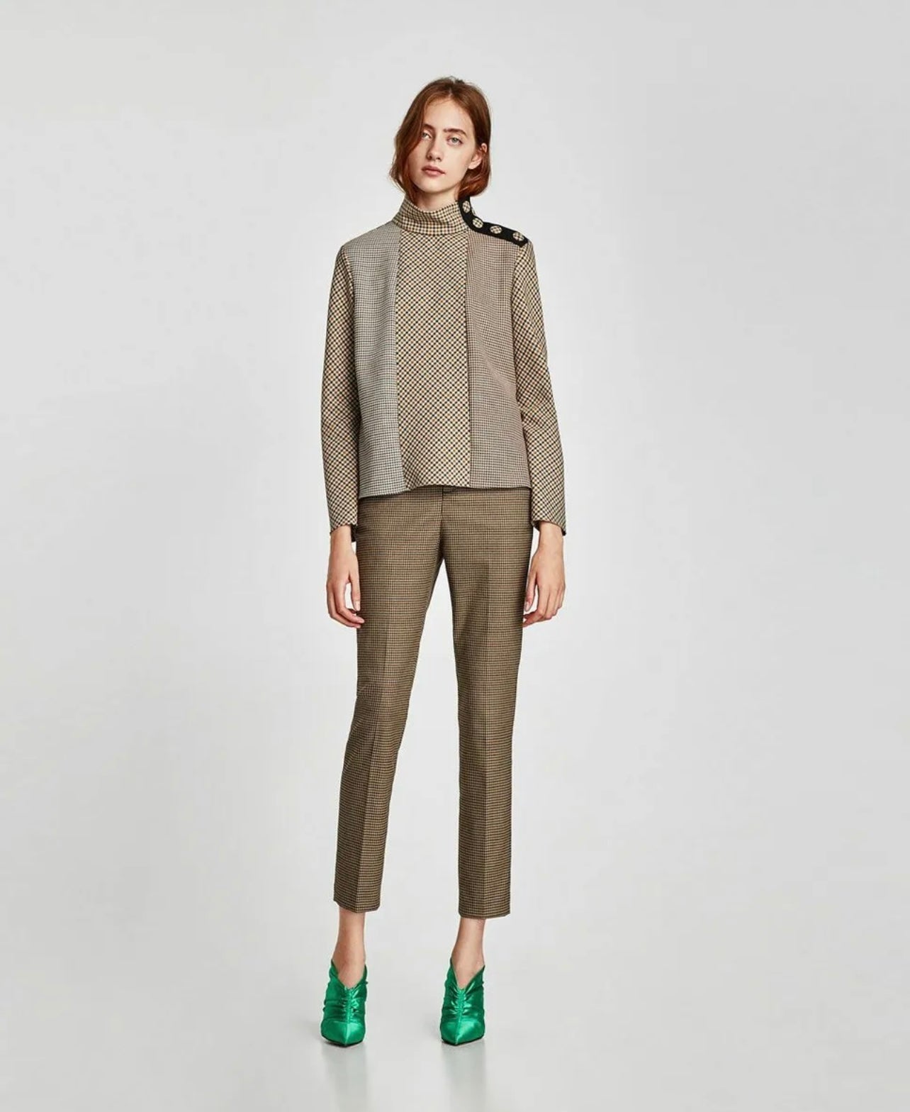 Regal Plaid Dress Shirt - Size L