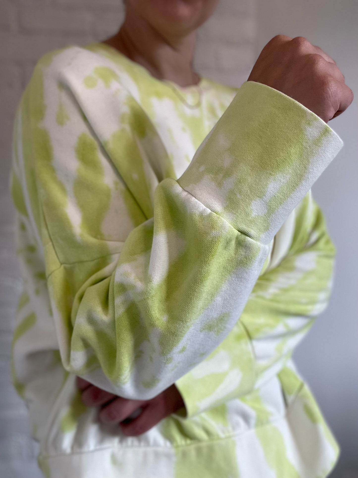 Neon Tie Dye Athleisure Sweater - XXL