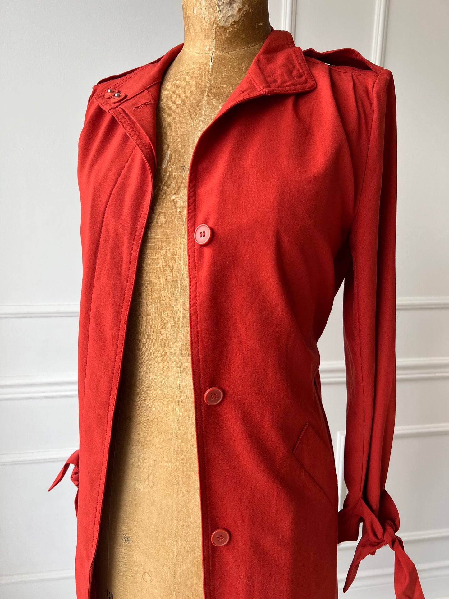 NEW Rust Orange Trench Coat - Size 2