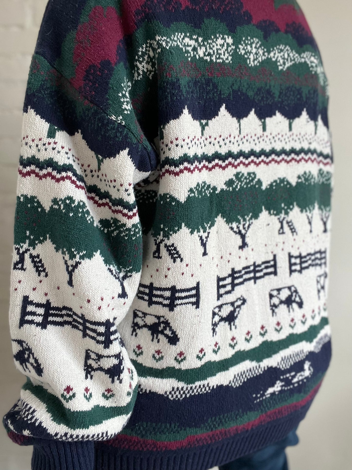 Vintage Northern Reflections Farm Knit - XL