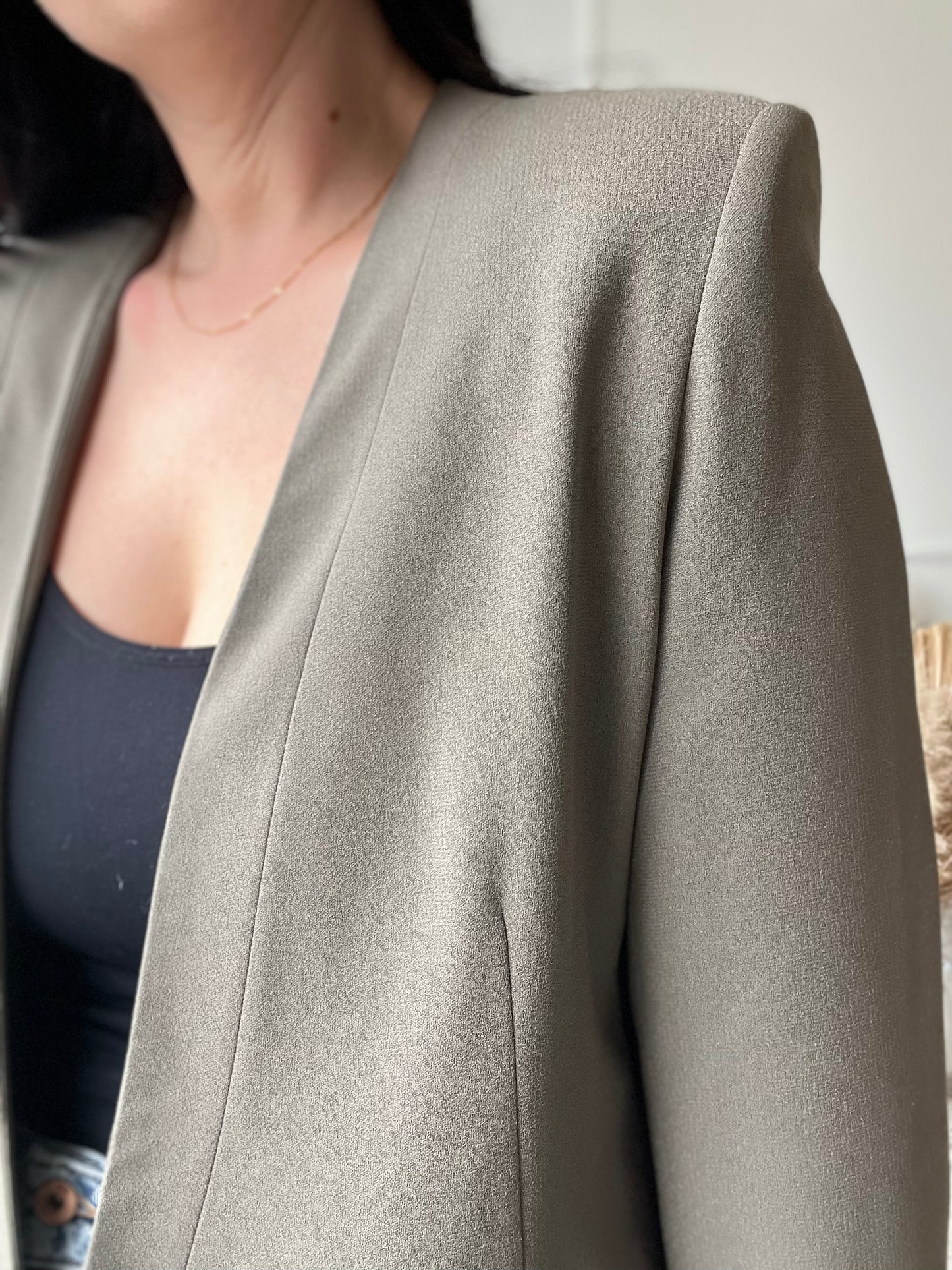 Olive Green Blazer - 12