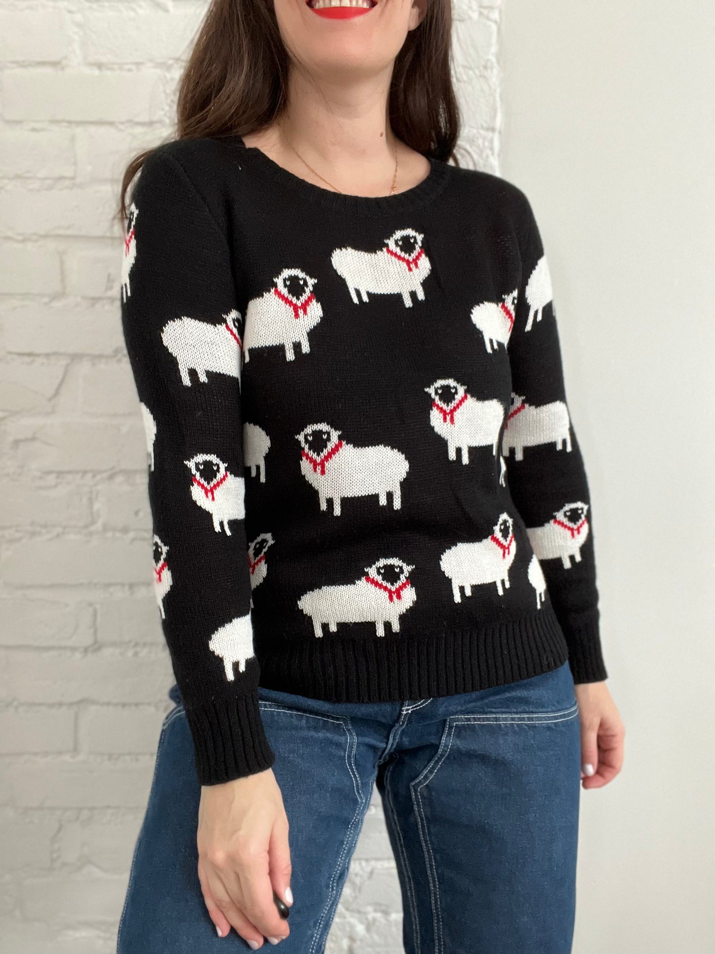 Sheep Knit Sweater - S/M