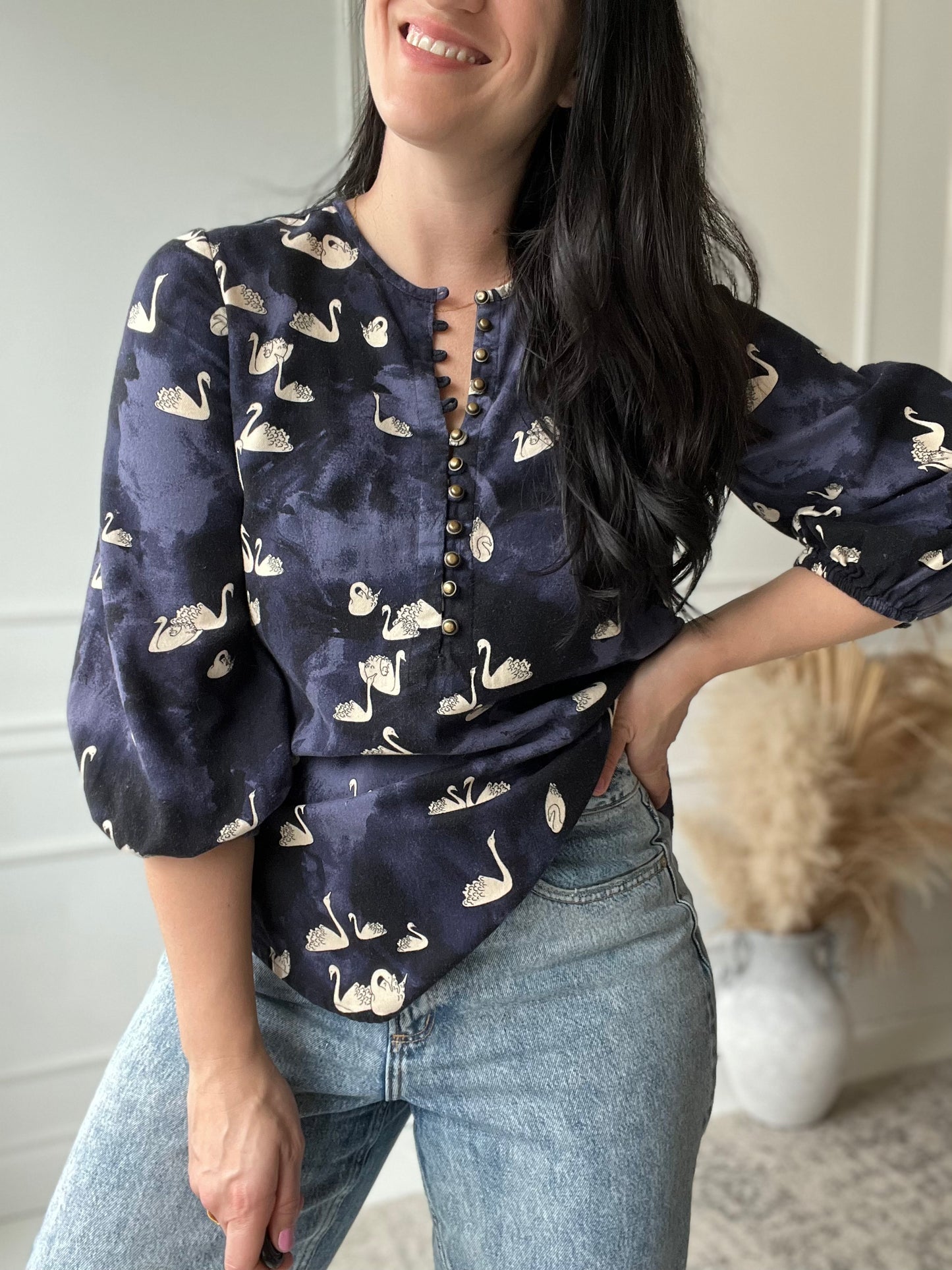 Bethesda Swan Flannel Shirt - Size M