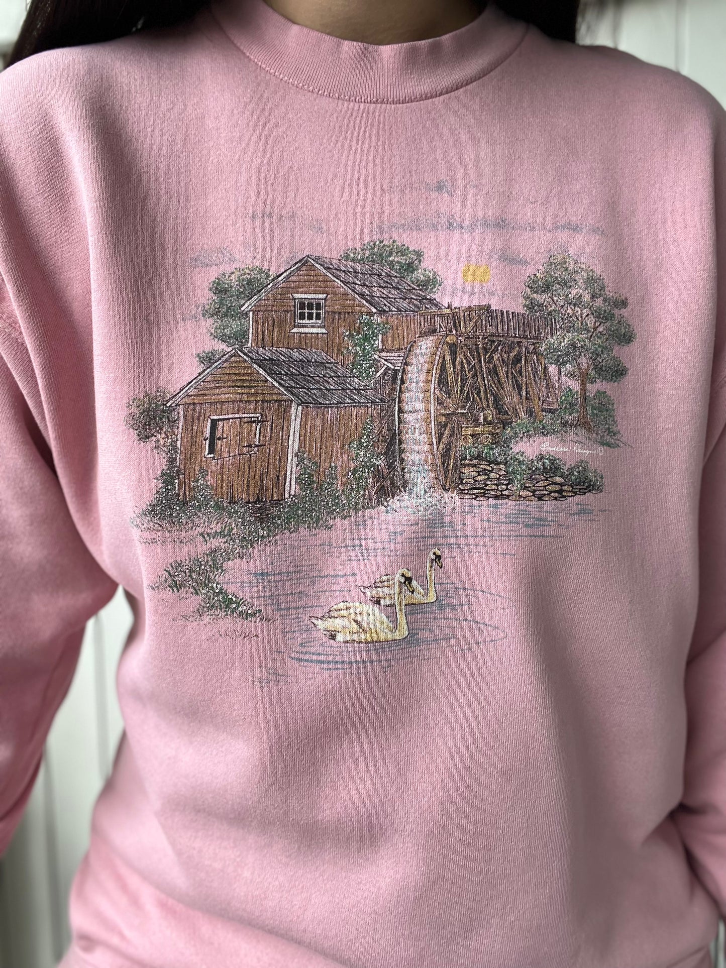 Swan Lake Pink Crewneck - Size XL