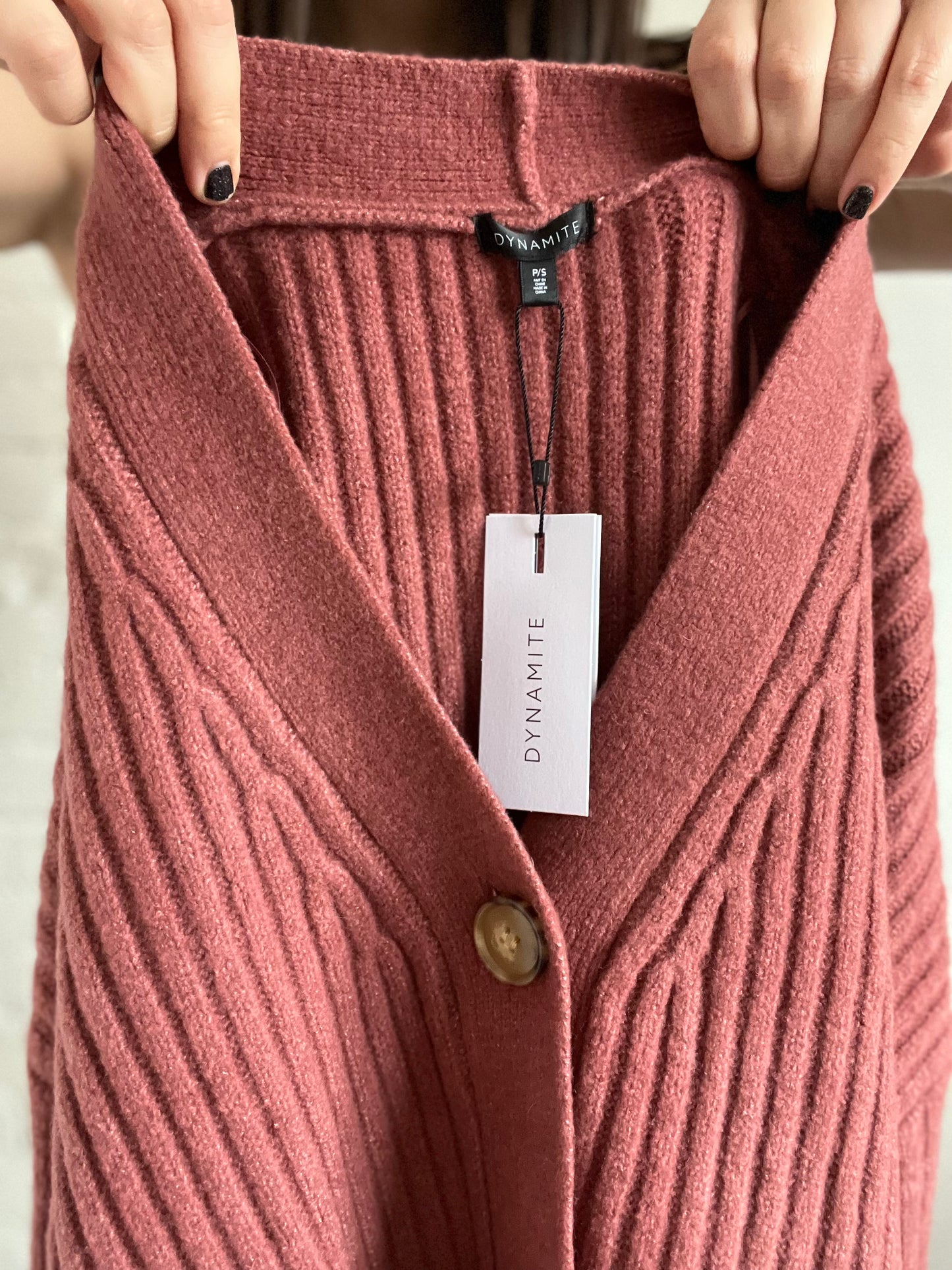 Rosewood Basic Knit Cardigan  - S