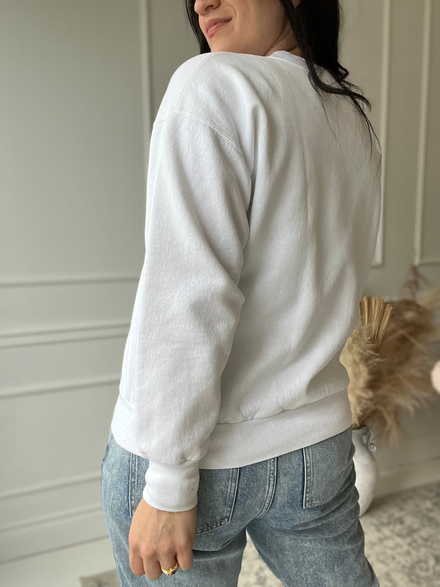 White Miami Wave Sweater - Size M