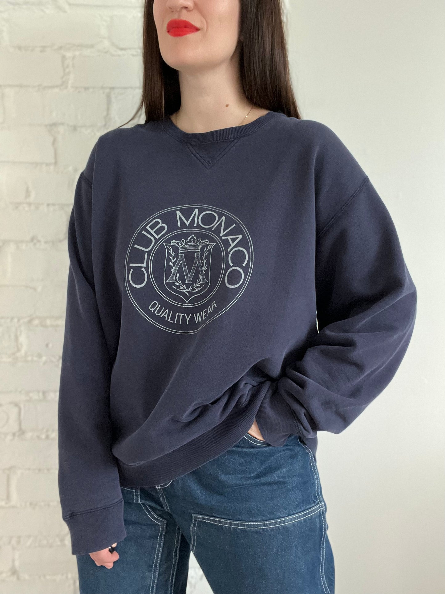 Vintage Club Monaco Heritage Crest Sweater - Mens L