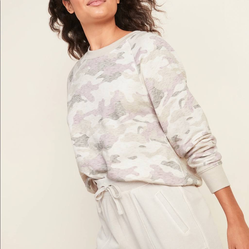 Creamy Cameo Crewneck  - Size XS