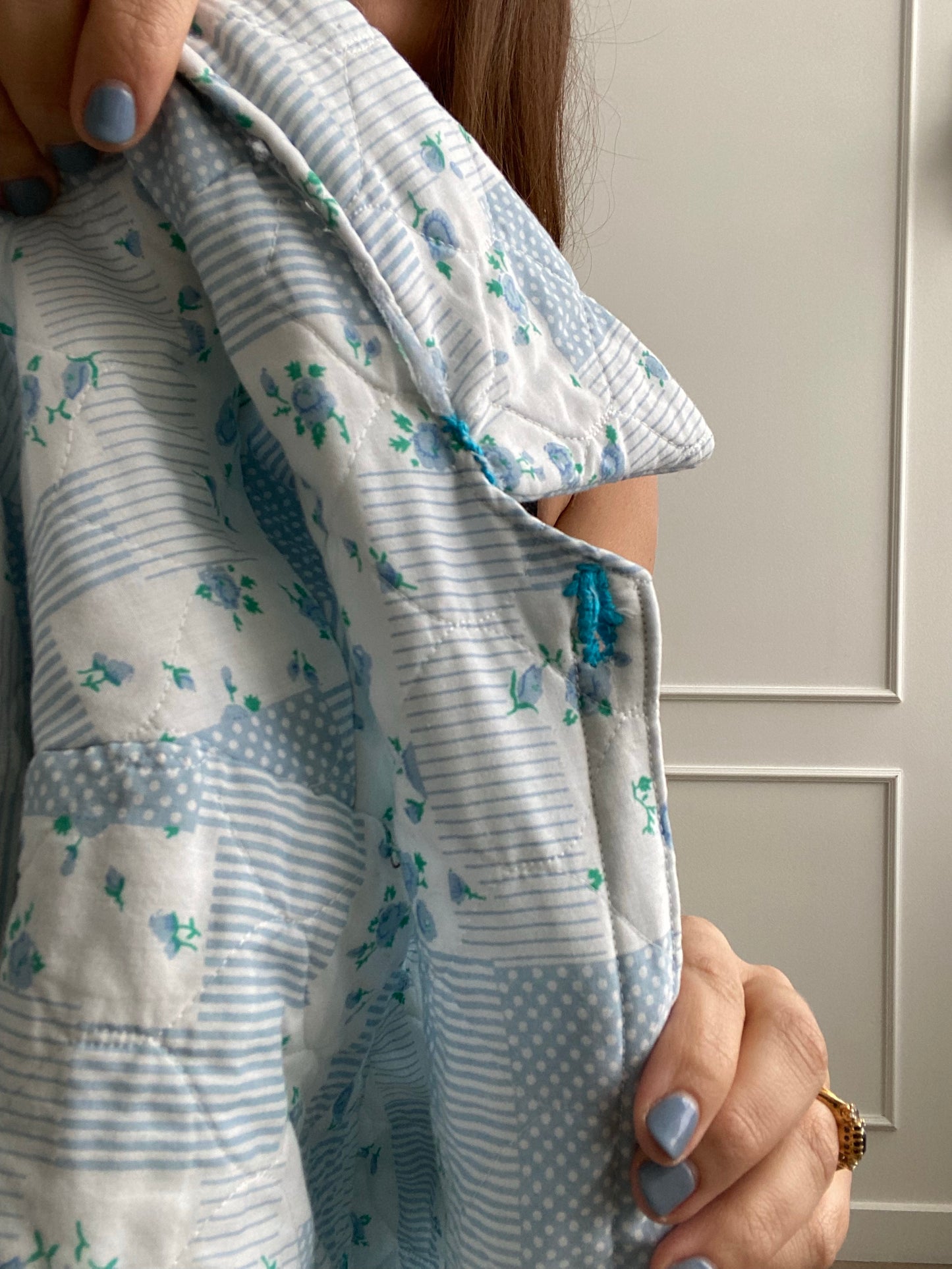 Quilt Denim Rework Jacket - Size S-L