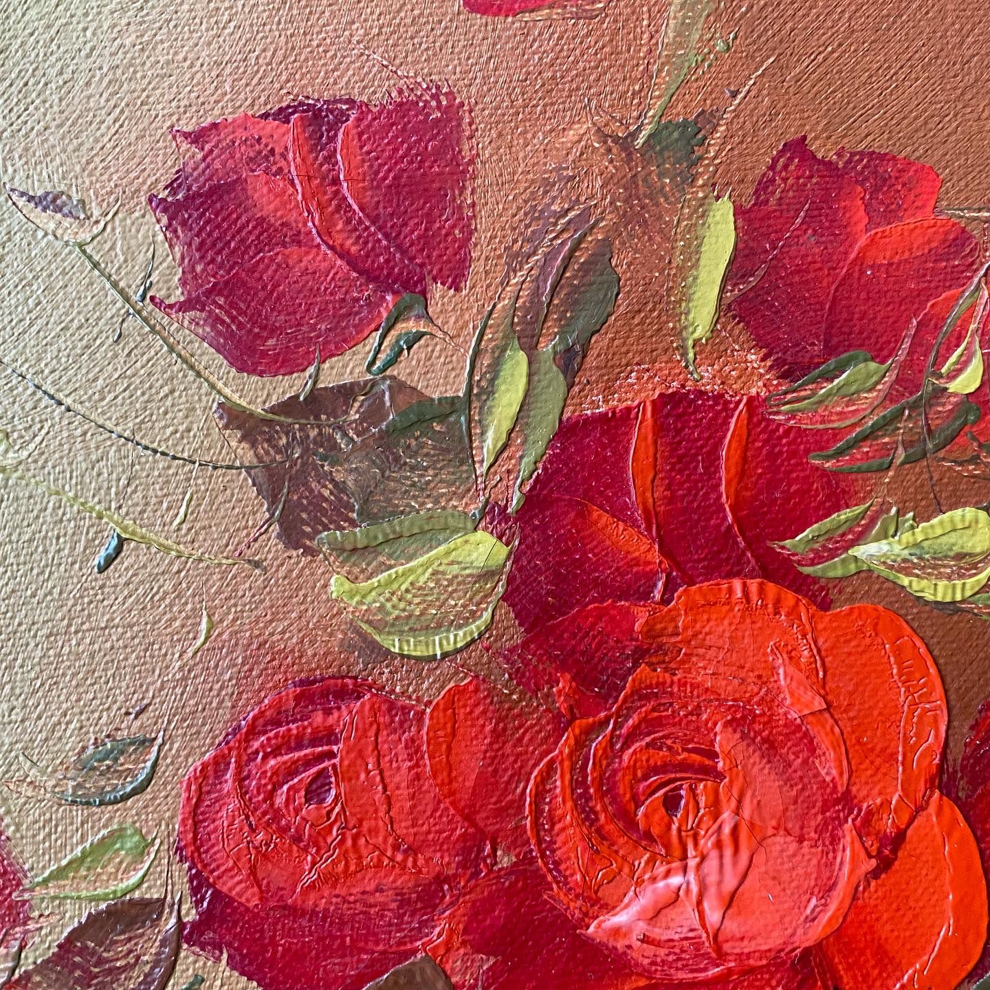 Floral Oil Painting - 17x21 inches