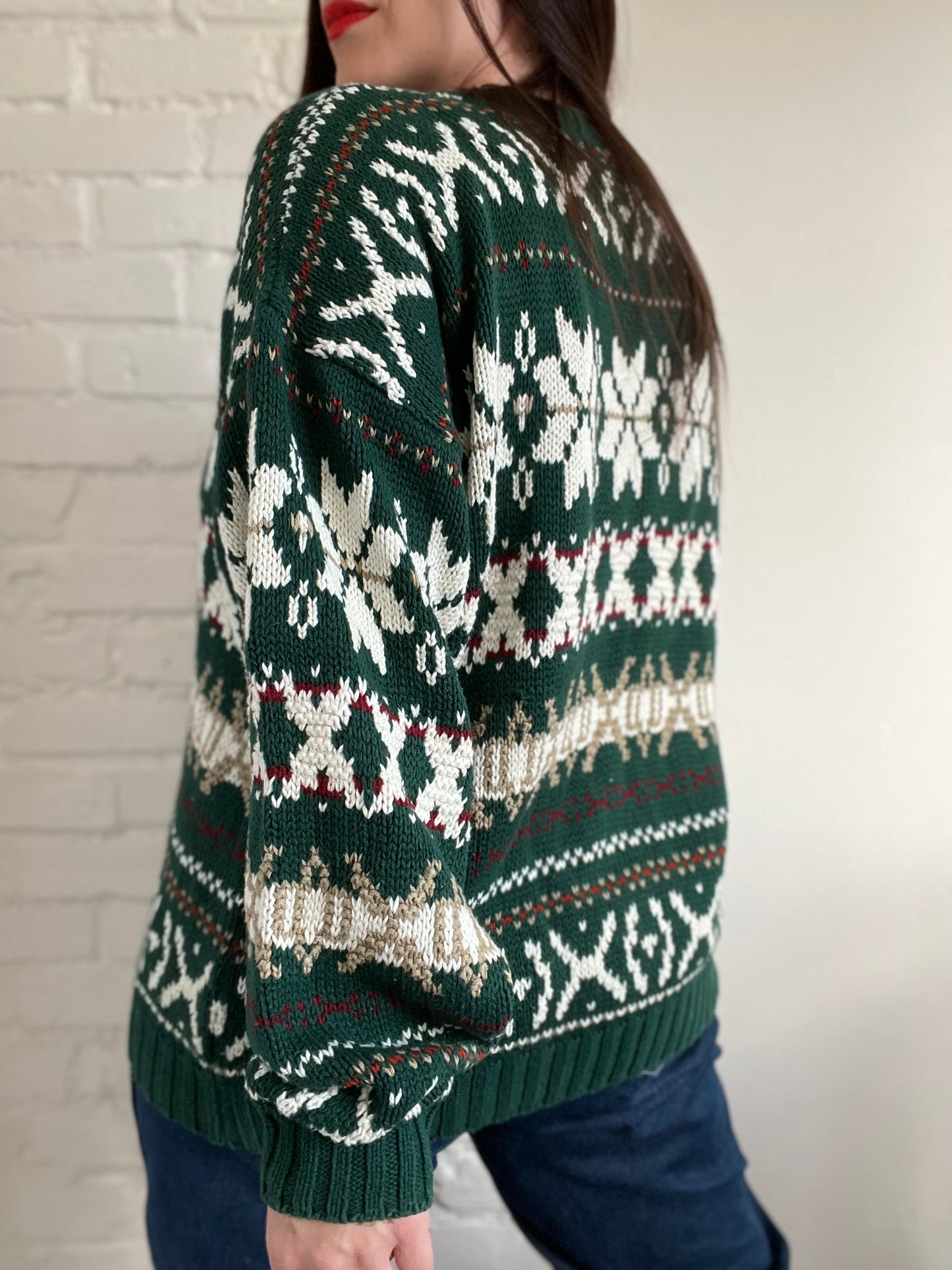 Holiday "Dad Sweater" Chunky Knit - Size L/XL