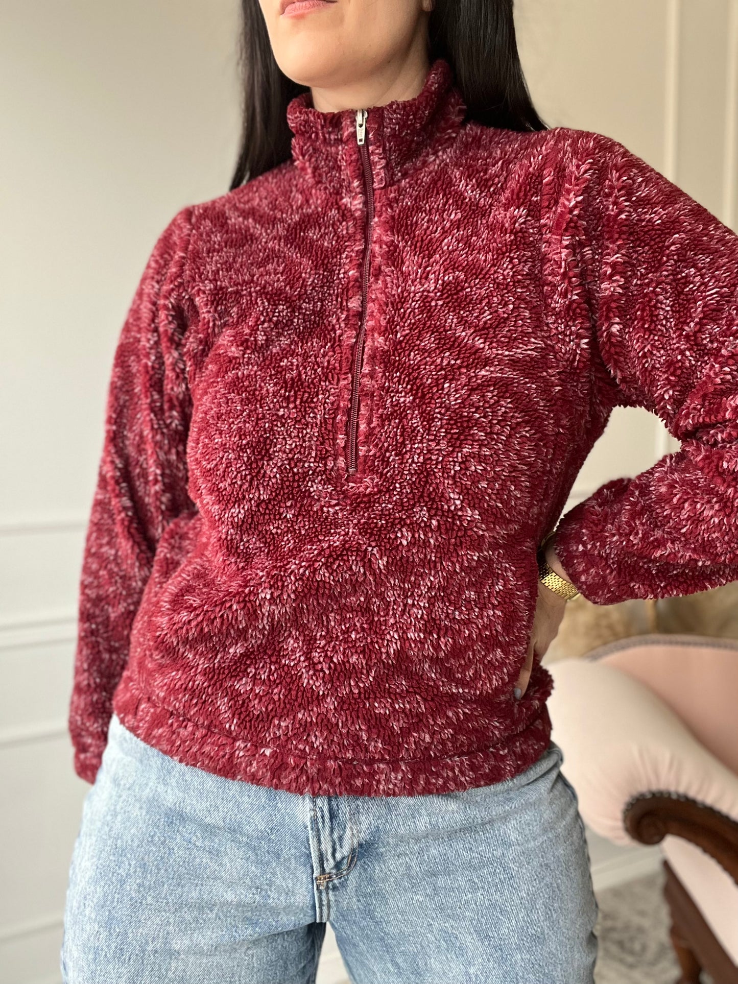 Vintage Patagonia Teddy Sherpa Pullover - Size S