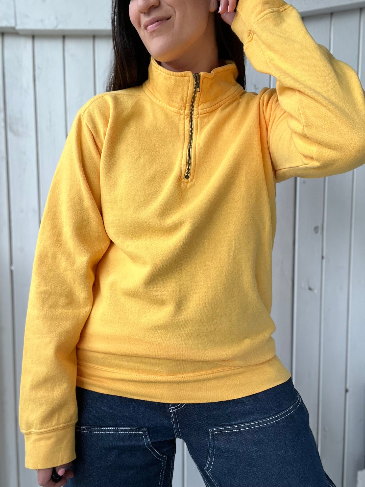 Sunshine Quarter Zip Sweater  - Size S/M