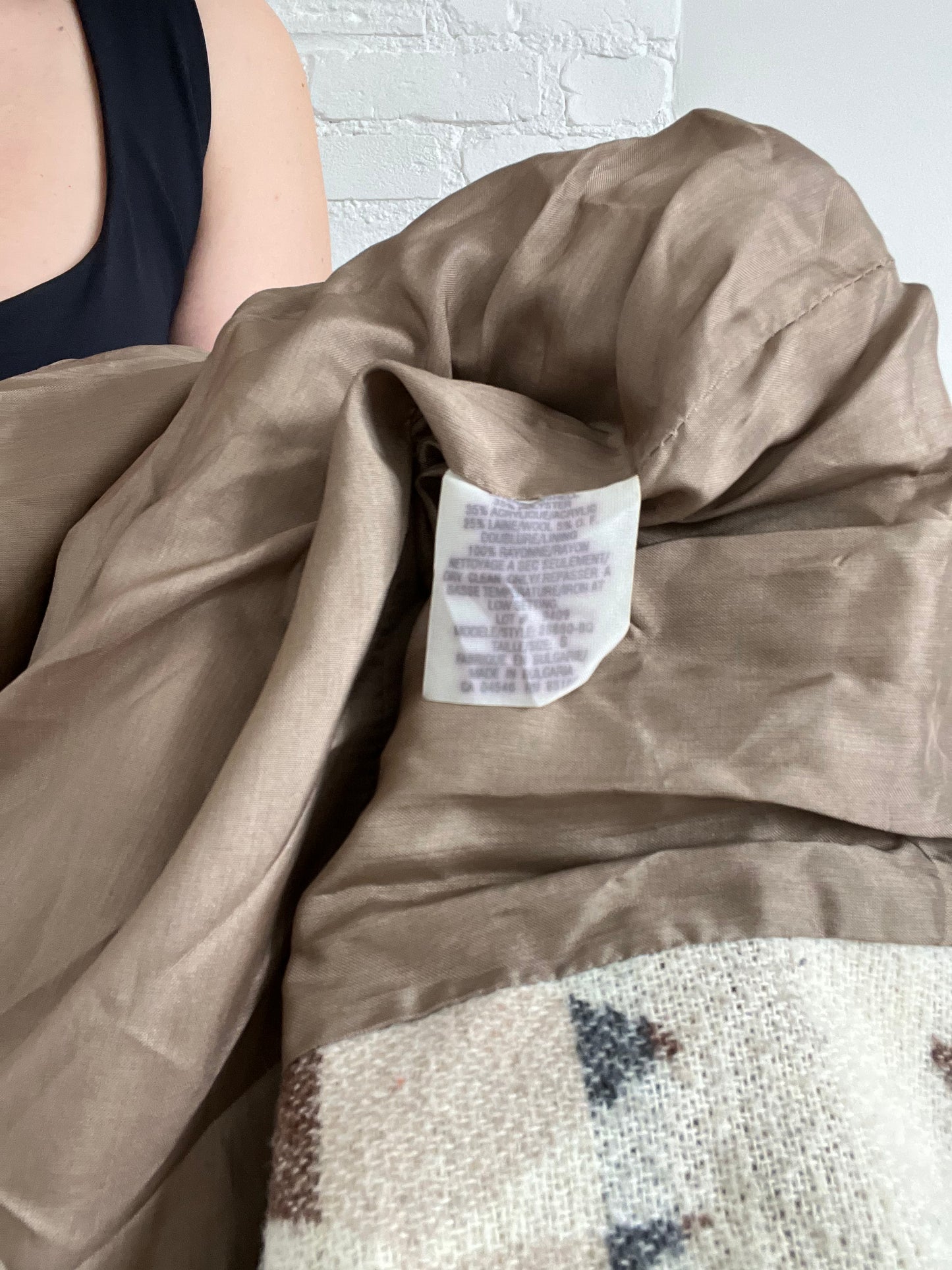 Vintage Wool Geometric Spring Jacket - S/M