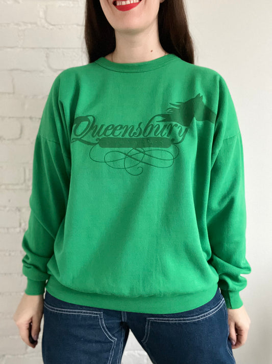 Vintage Queensbury Downs Racing Sweater - L