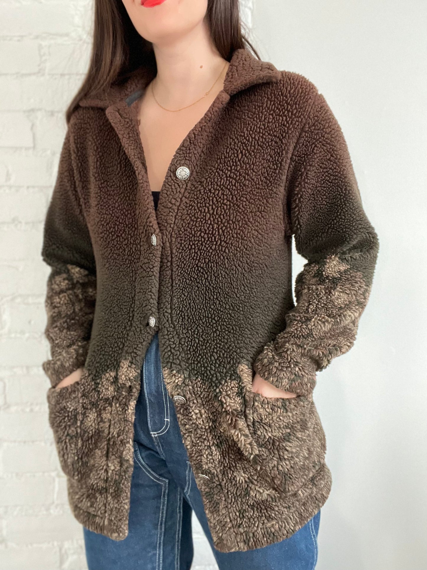 Ombre Nature Sherpa Jacket - S