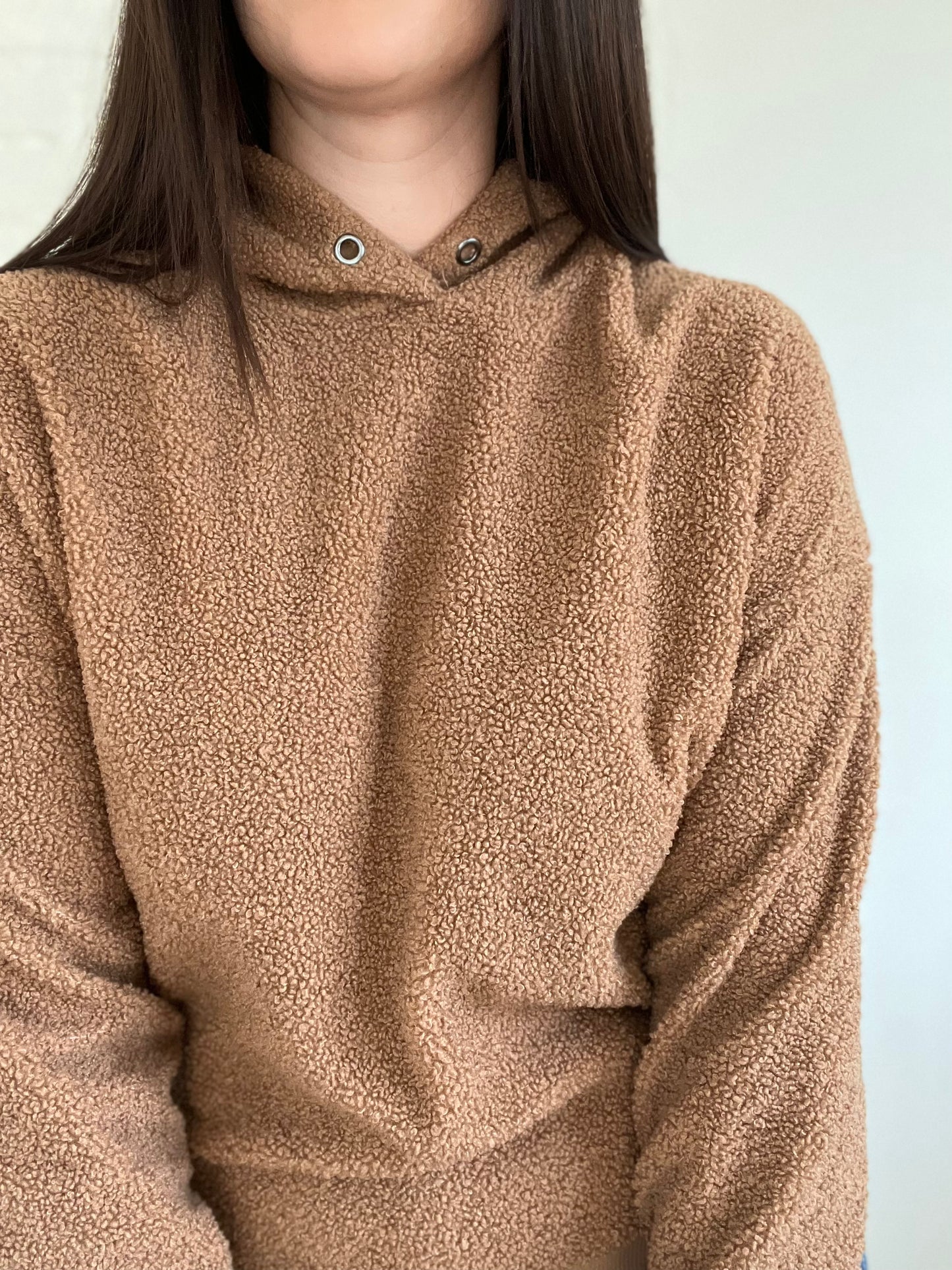 Teddy Caramel Hoodie - Size S/M