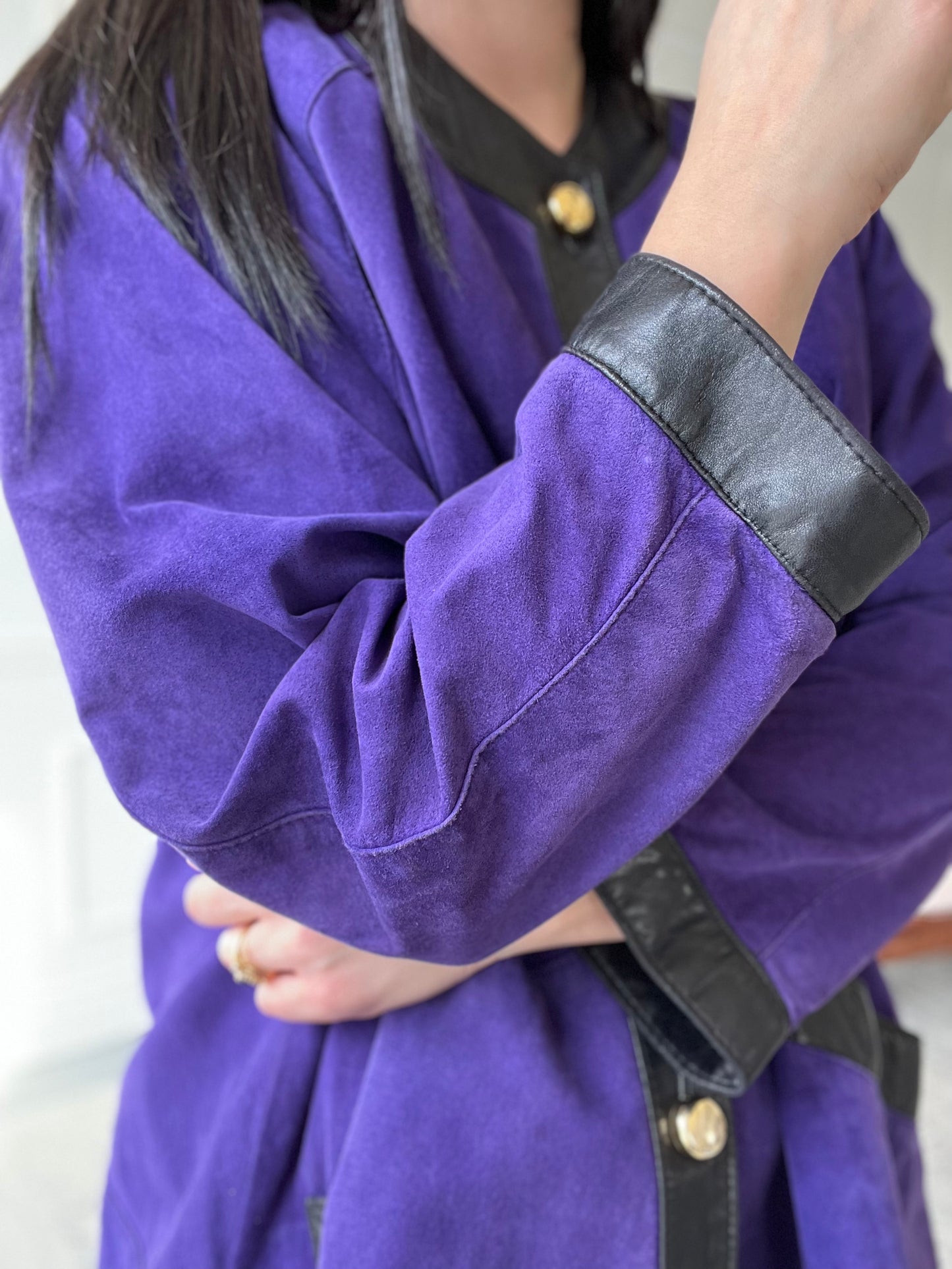 Vintage Danier Leather Purple Jacket - Size L