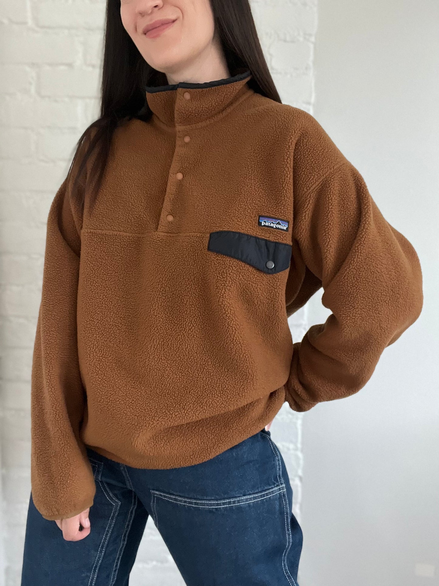 Caramel Patagonia Synchilla Fleece - Size XL