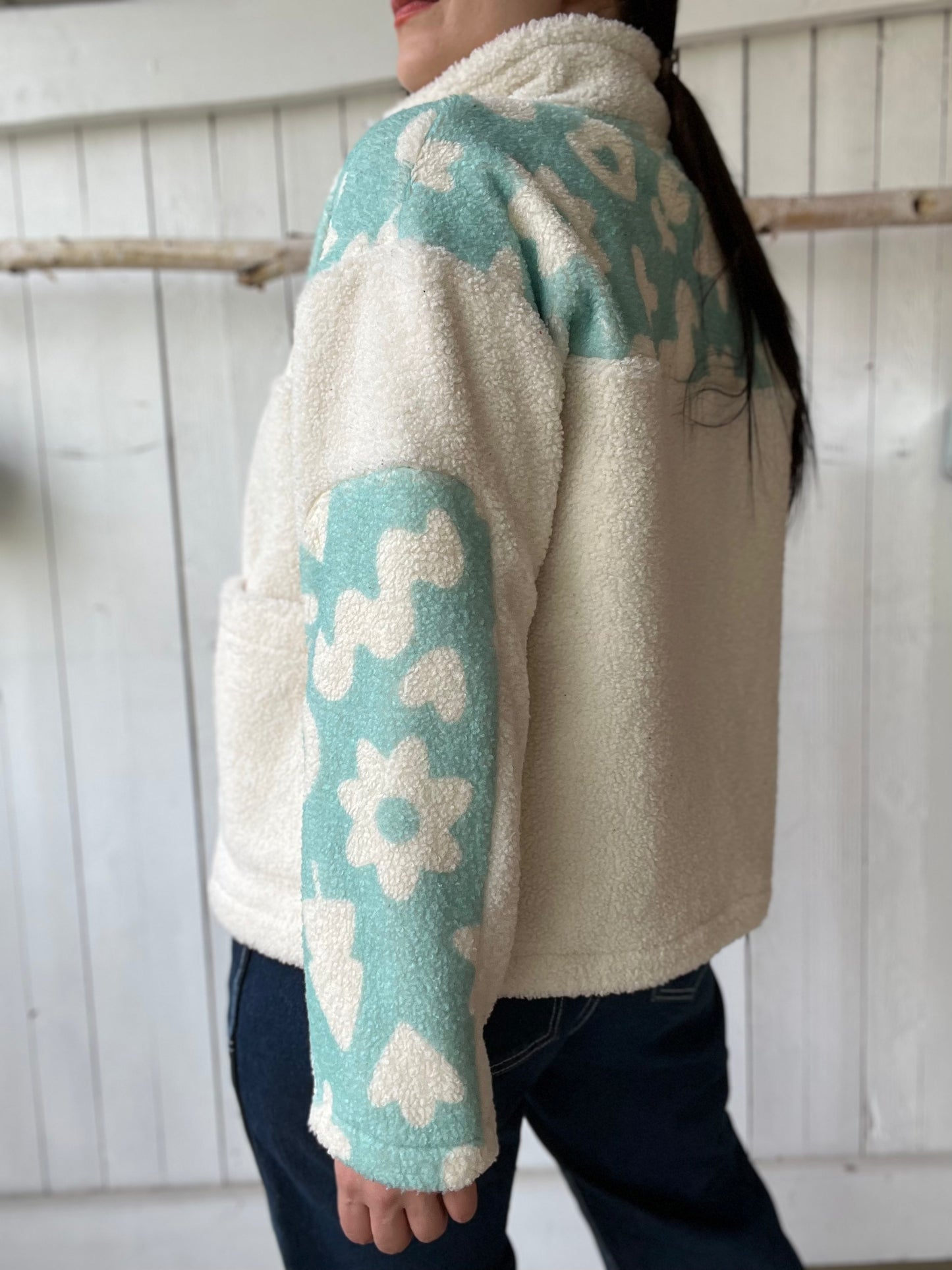 Creamy Mint Fleecer - Size S/M
