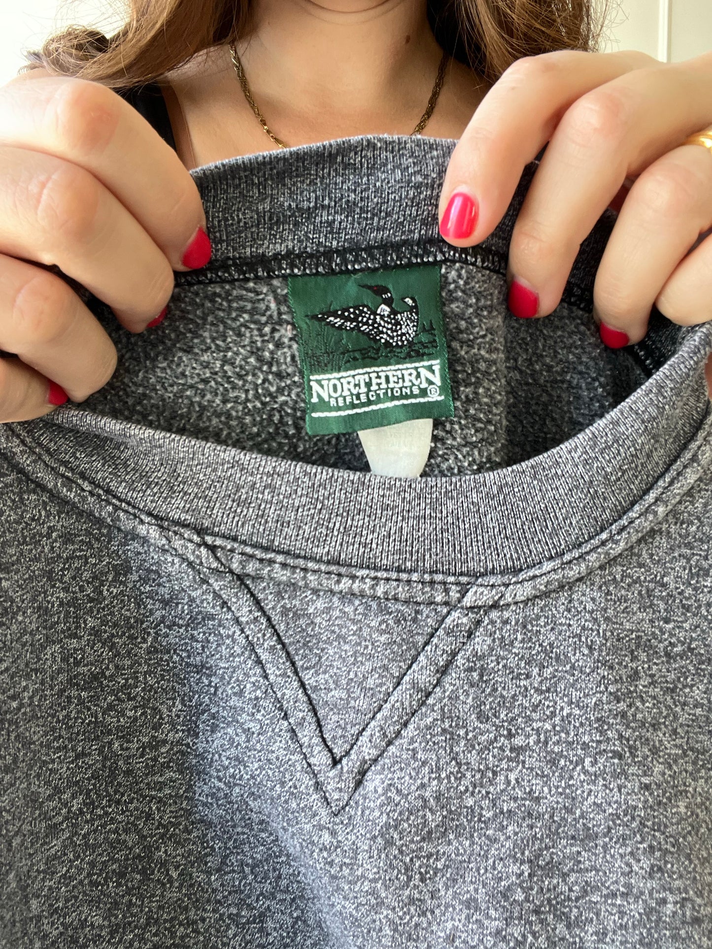 Grey Northern Reflections Crewneck - Size M