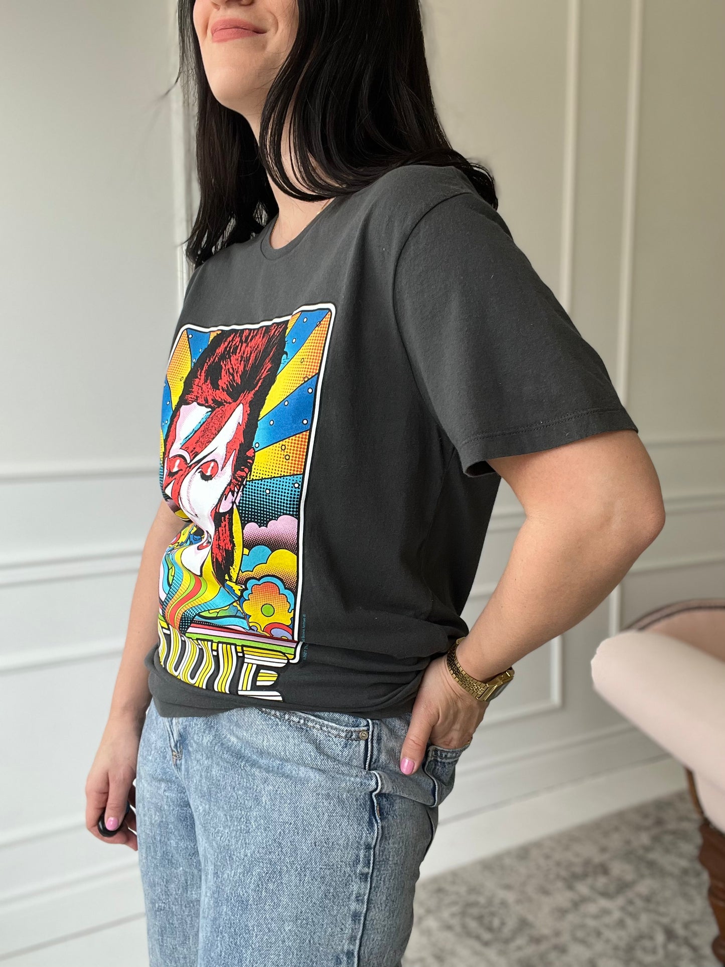 Bowie Vibrant Graphic Tee - Size Mens M/L