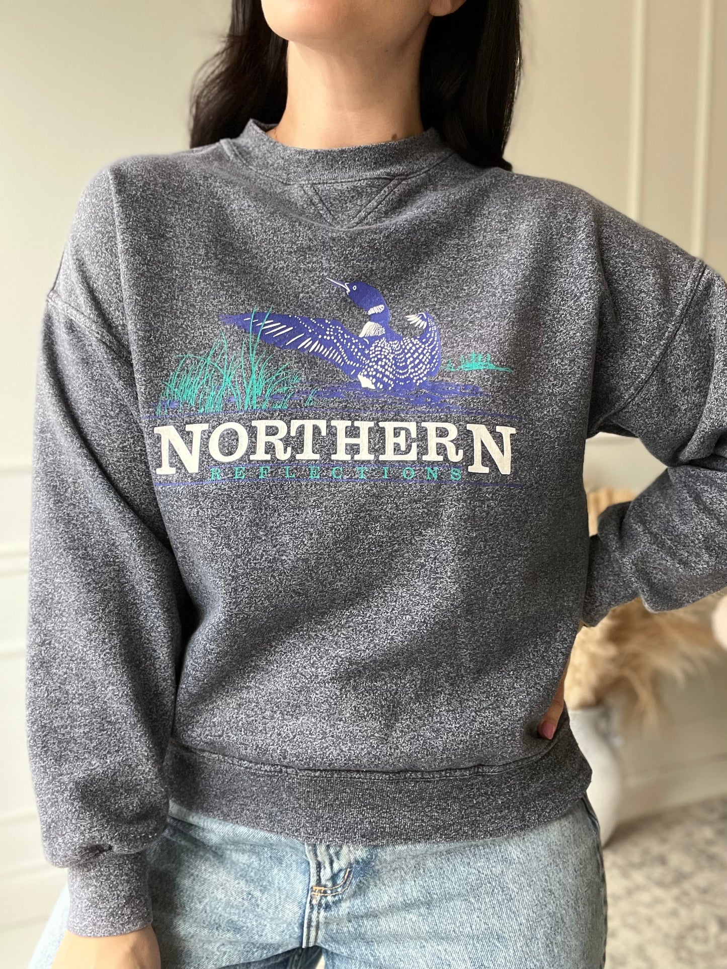 Northern Reflections Loon Crewneck - Size M/L