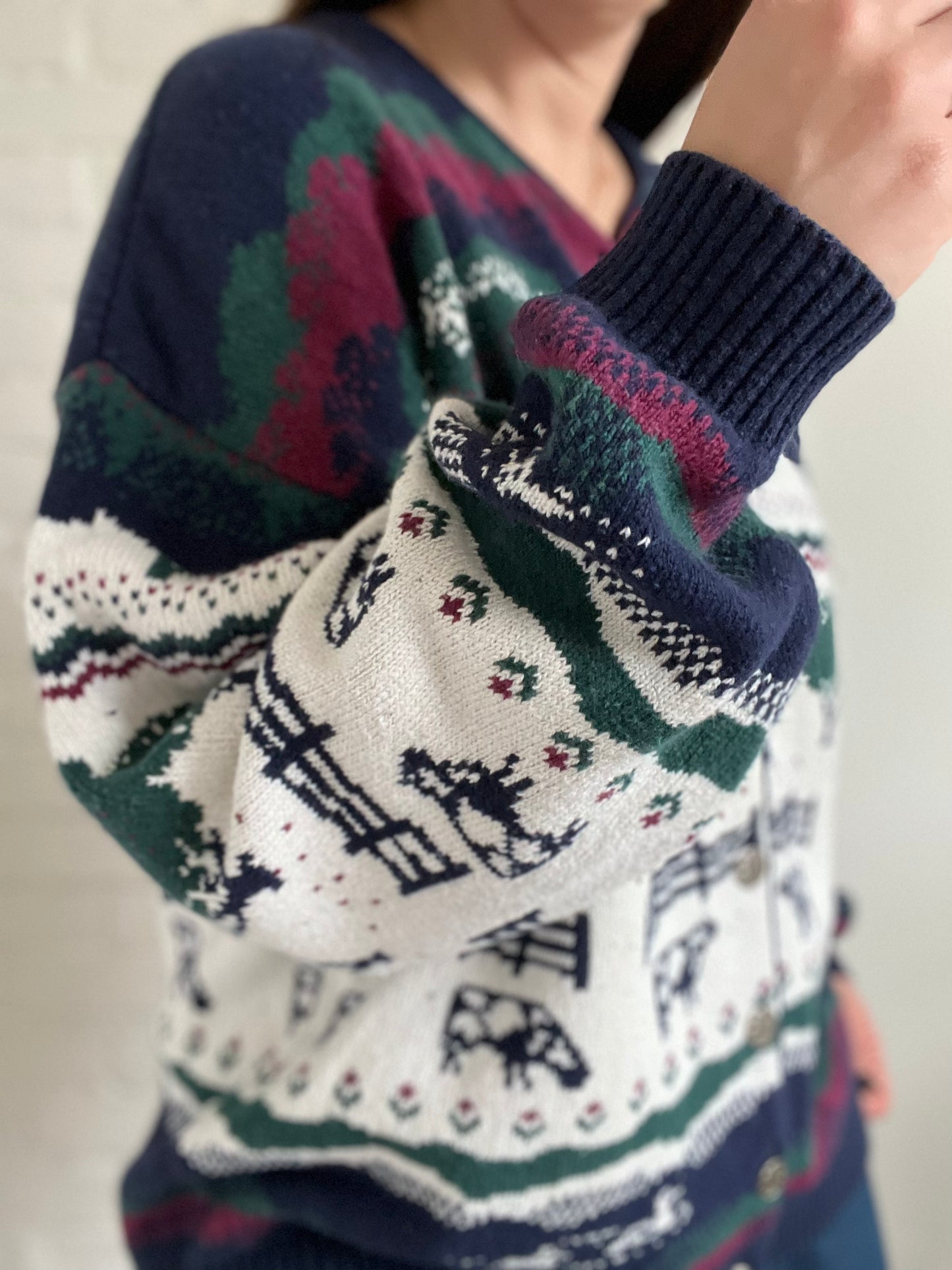 Vintage Northern Reflections Farm Knit - XL