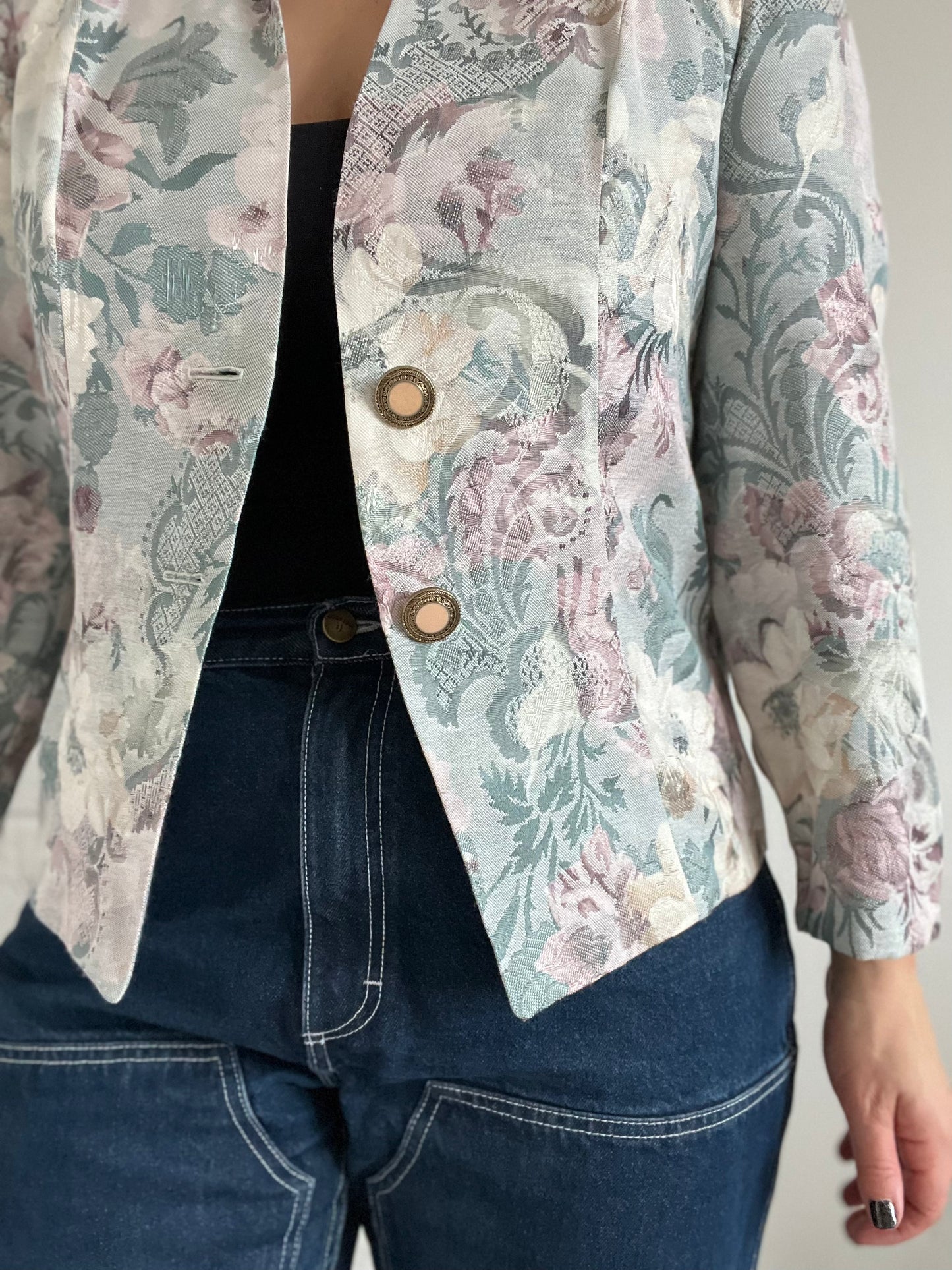 Lightweight Floral Blazer - M