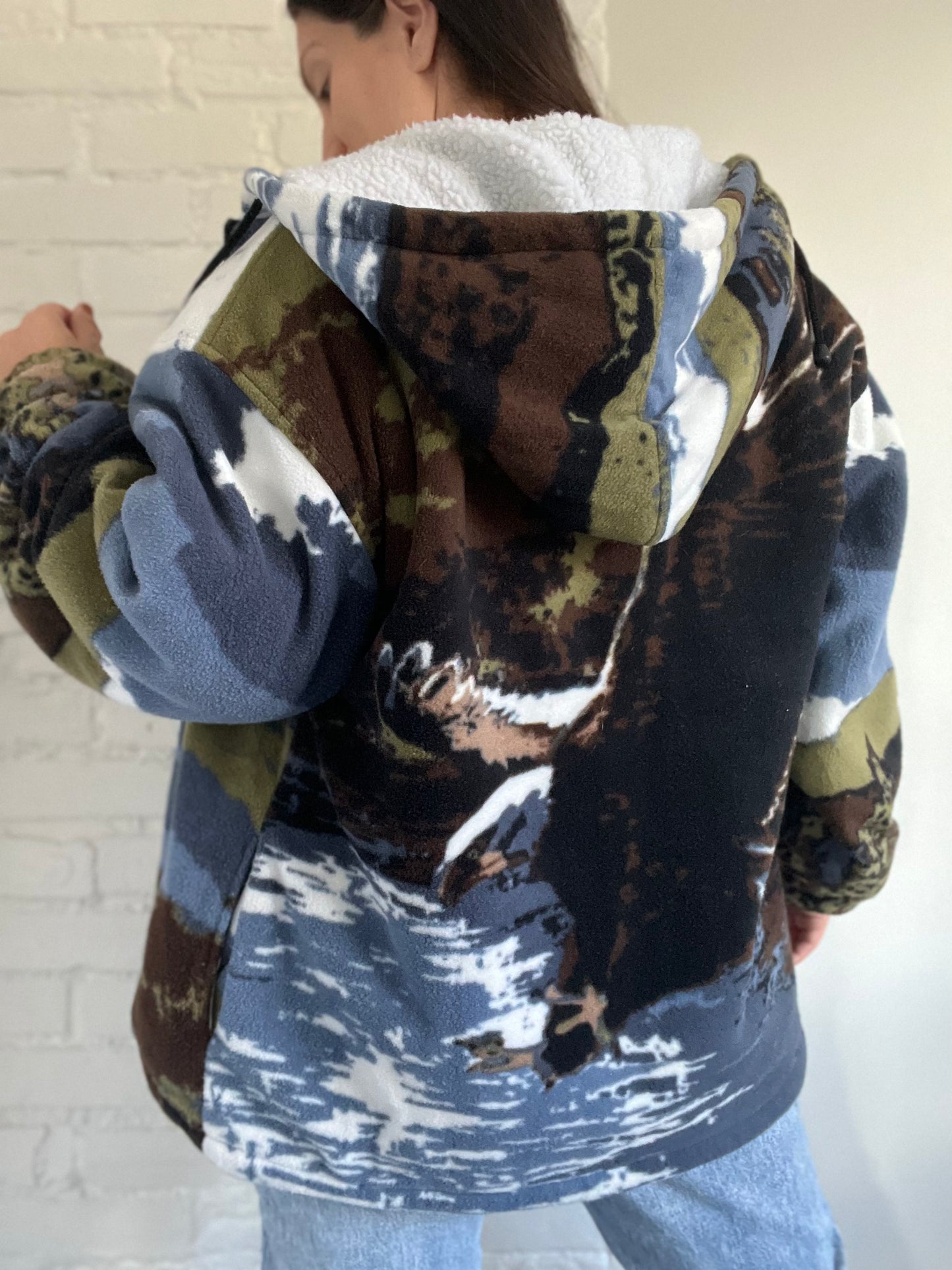 Bald Eagle Sherpa Puffer Fleece - XL/XXL