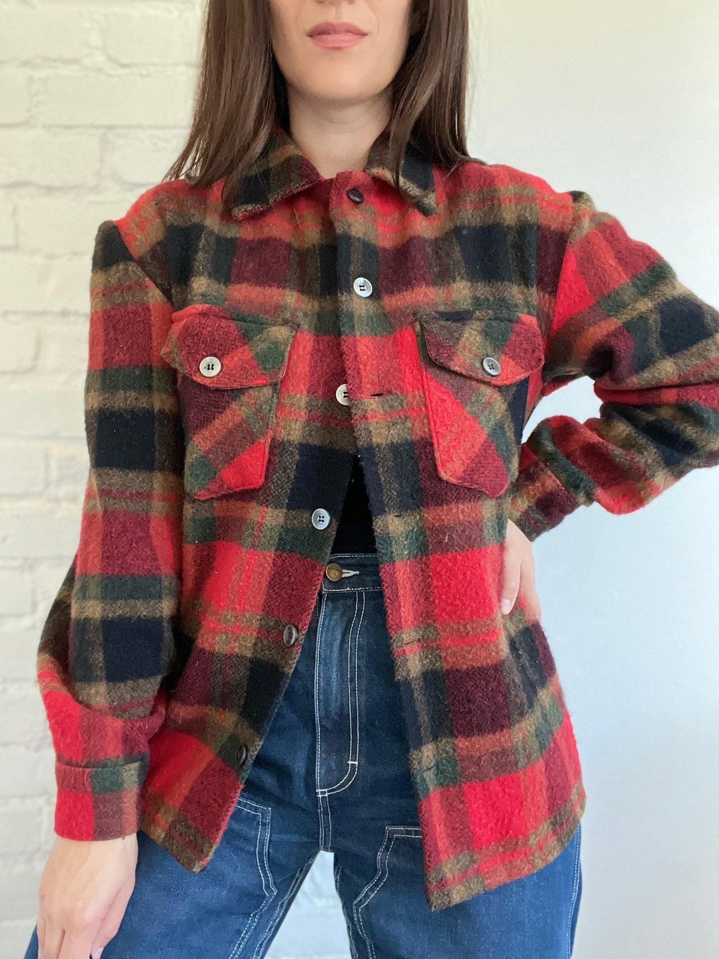 100% Wool Lumber Jac Shacket - Size M