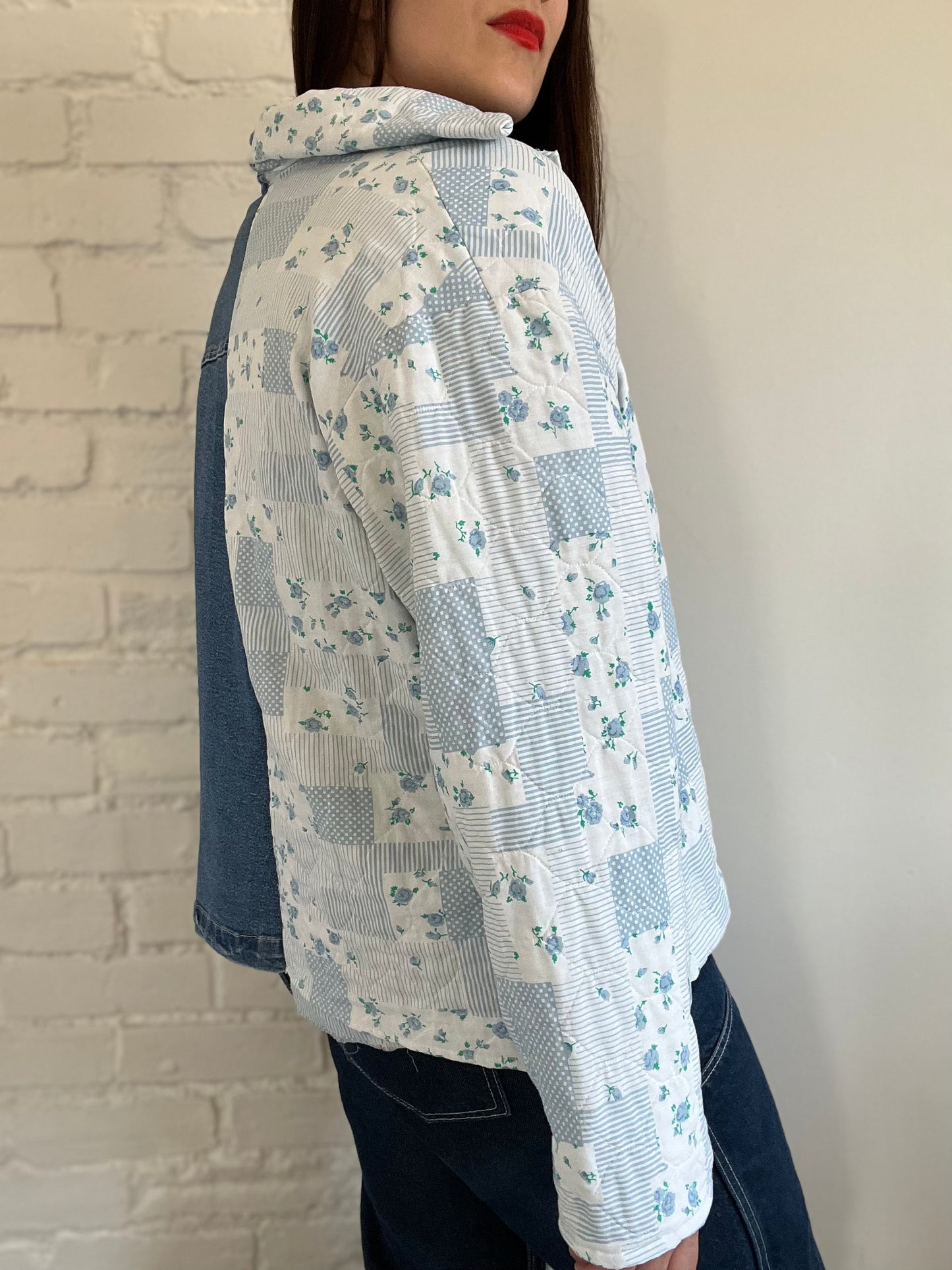 Quilt Denim Rework Jacket - Size S-L