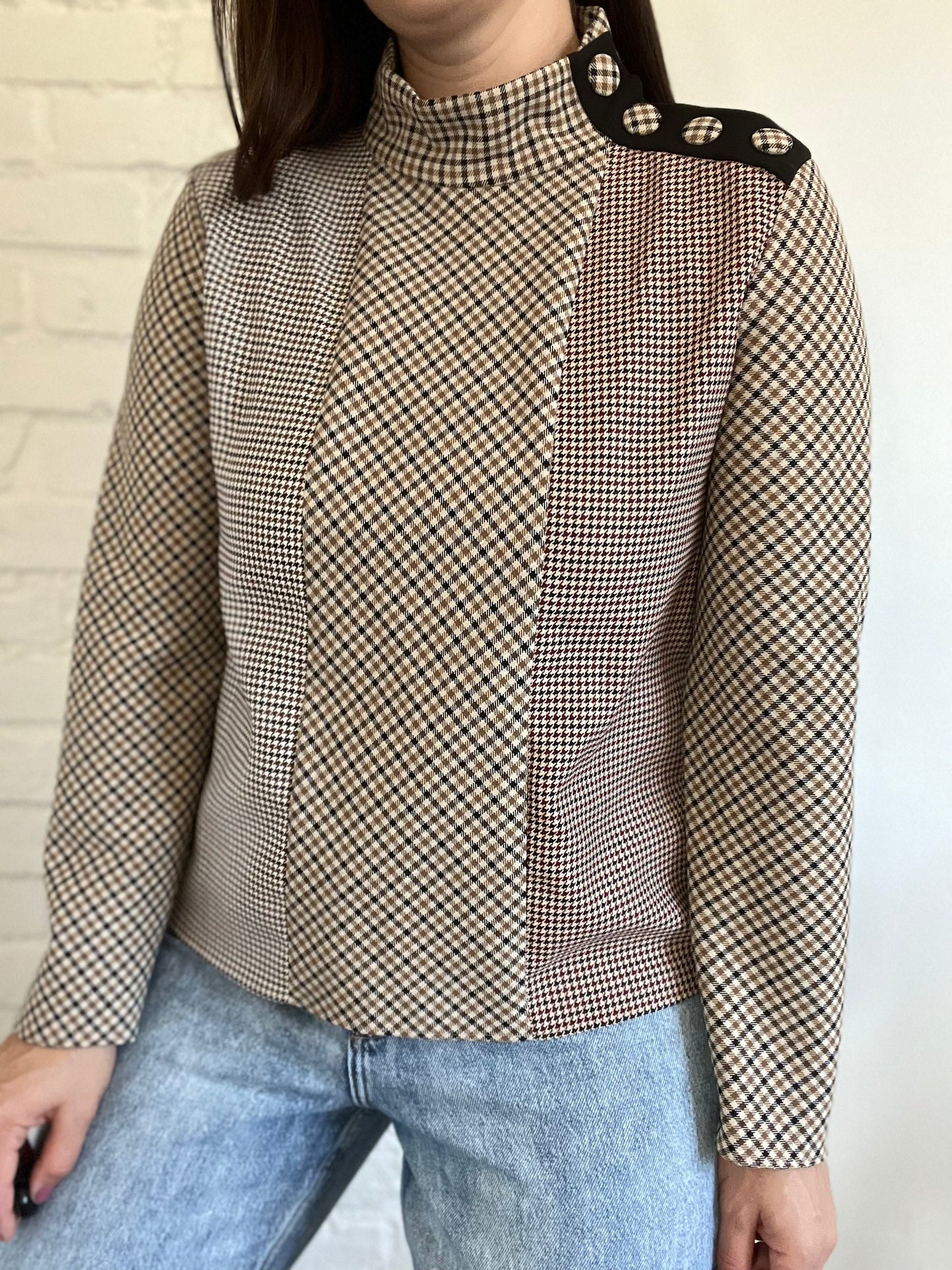 Regal Plaid Dress Shirt - Size L