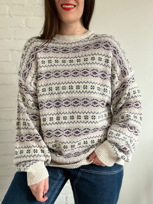 Neutral Holiday Sweater - XXL