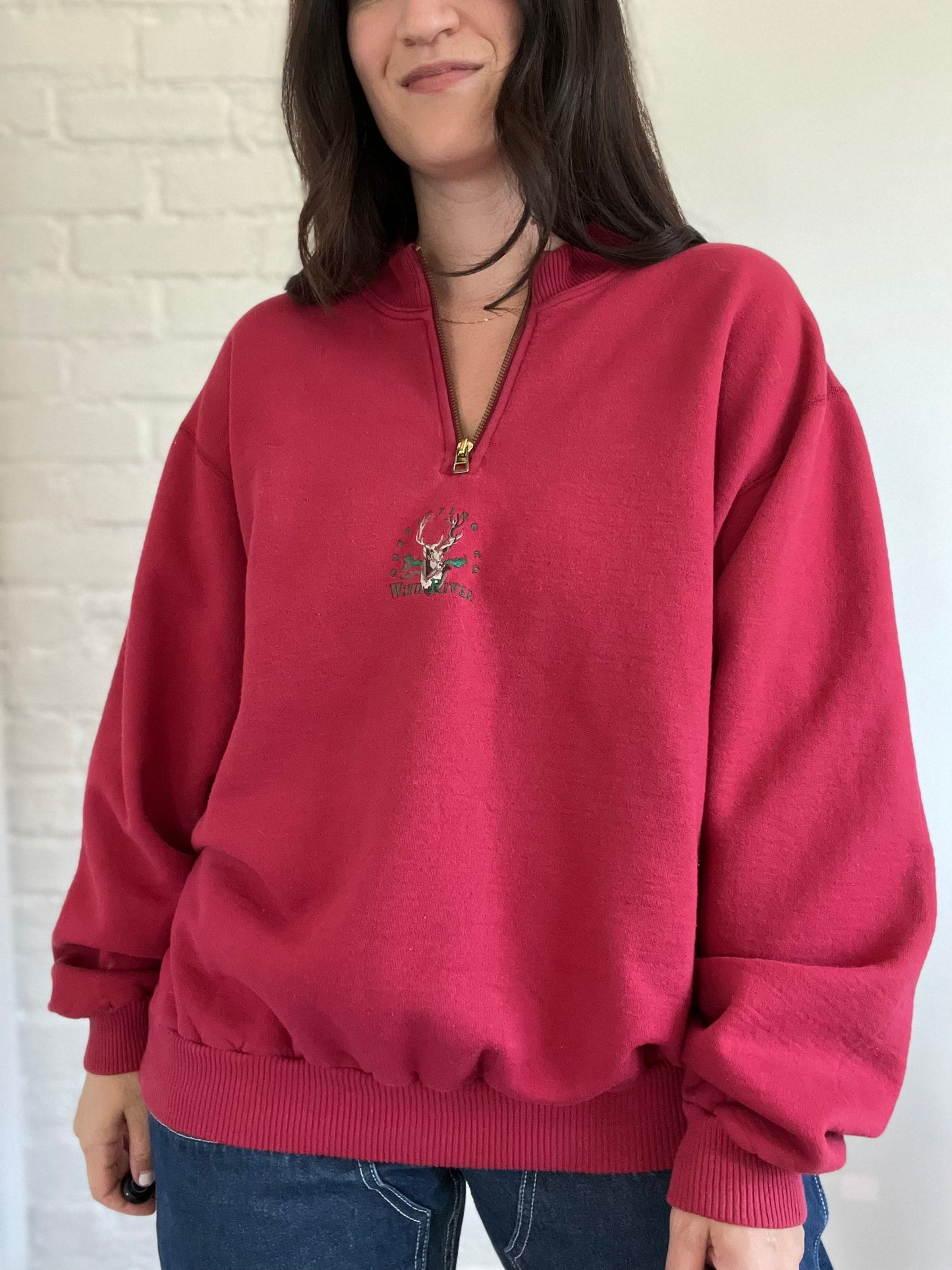 Wind River Moose Quarter Zip - Size XL